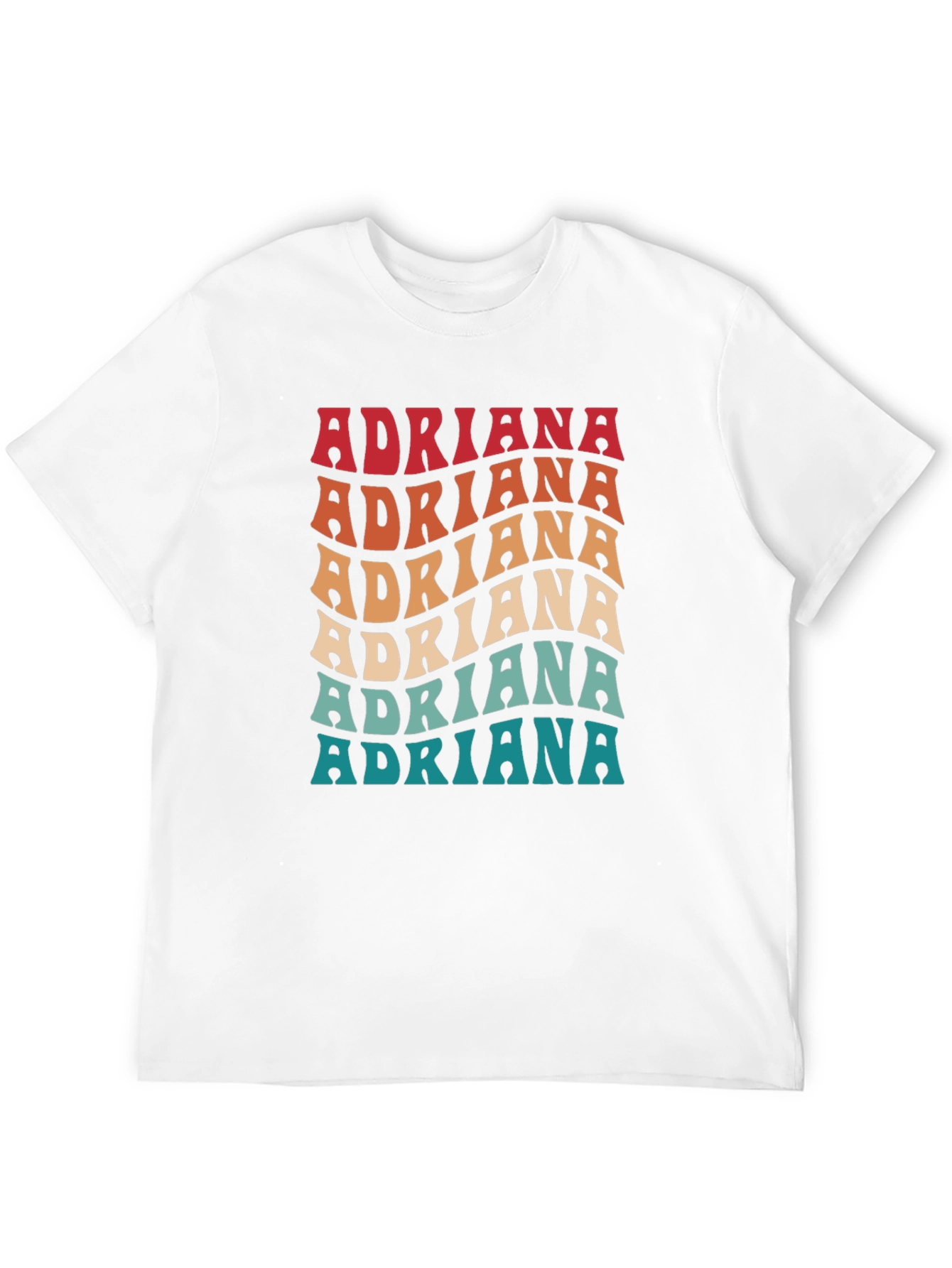 Retro Adriana Name T-Shirt - Personalized Gift