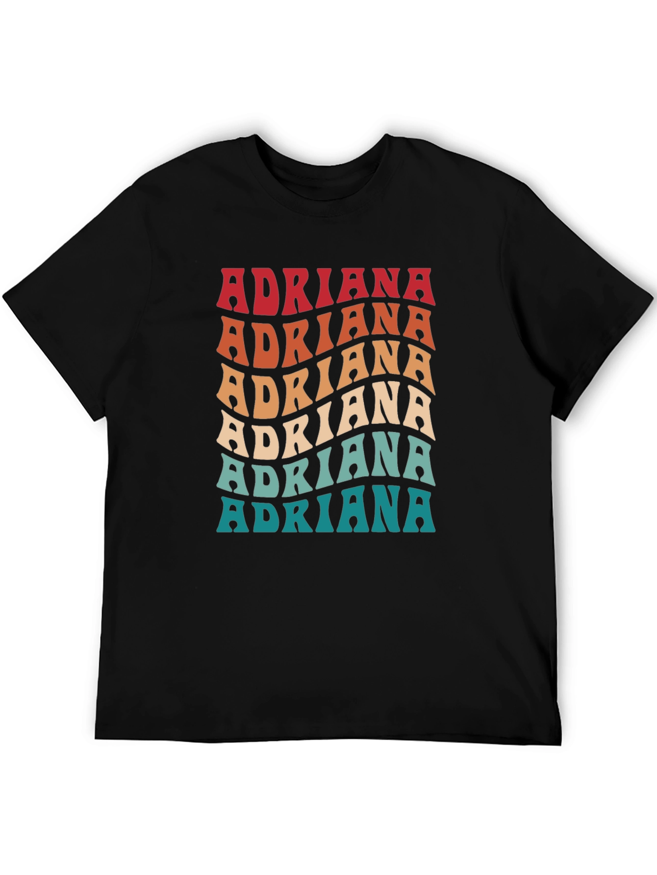 Retro Adriana Name T-Shirt - Personalized Gift