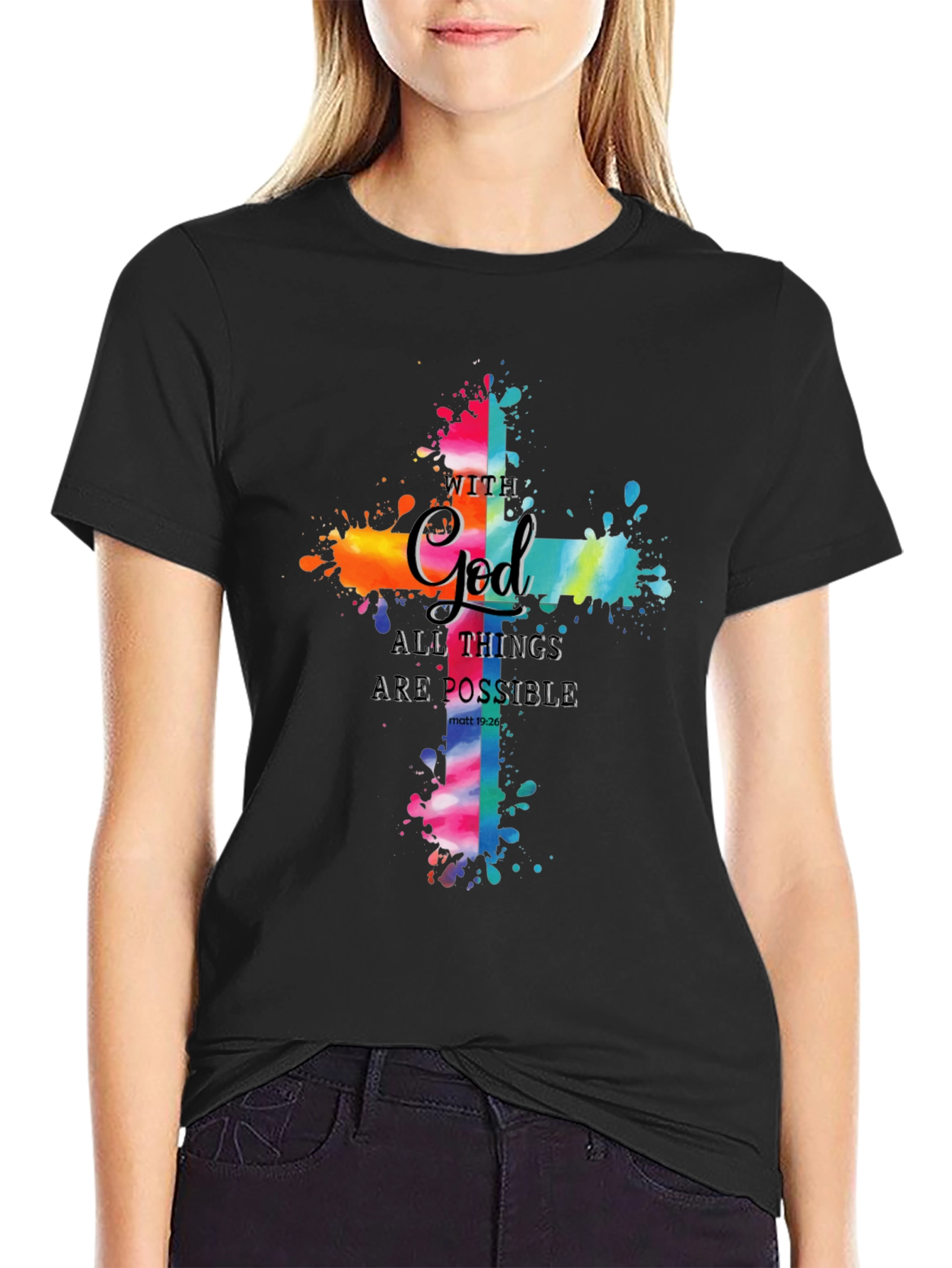 Faith-Inspired Cross Graphic Tee