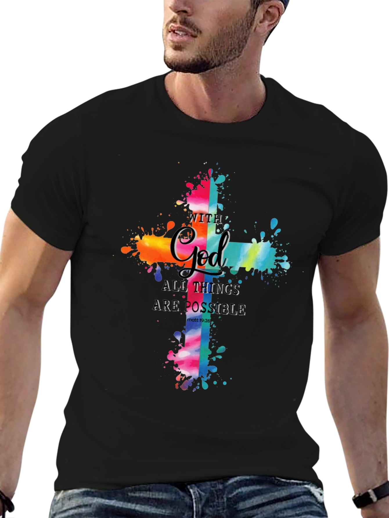 Faith-Inspired Cross Graphic Tee