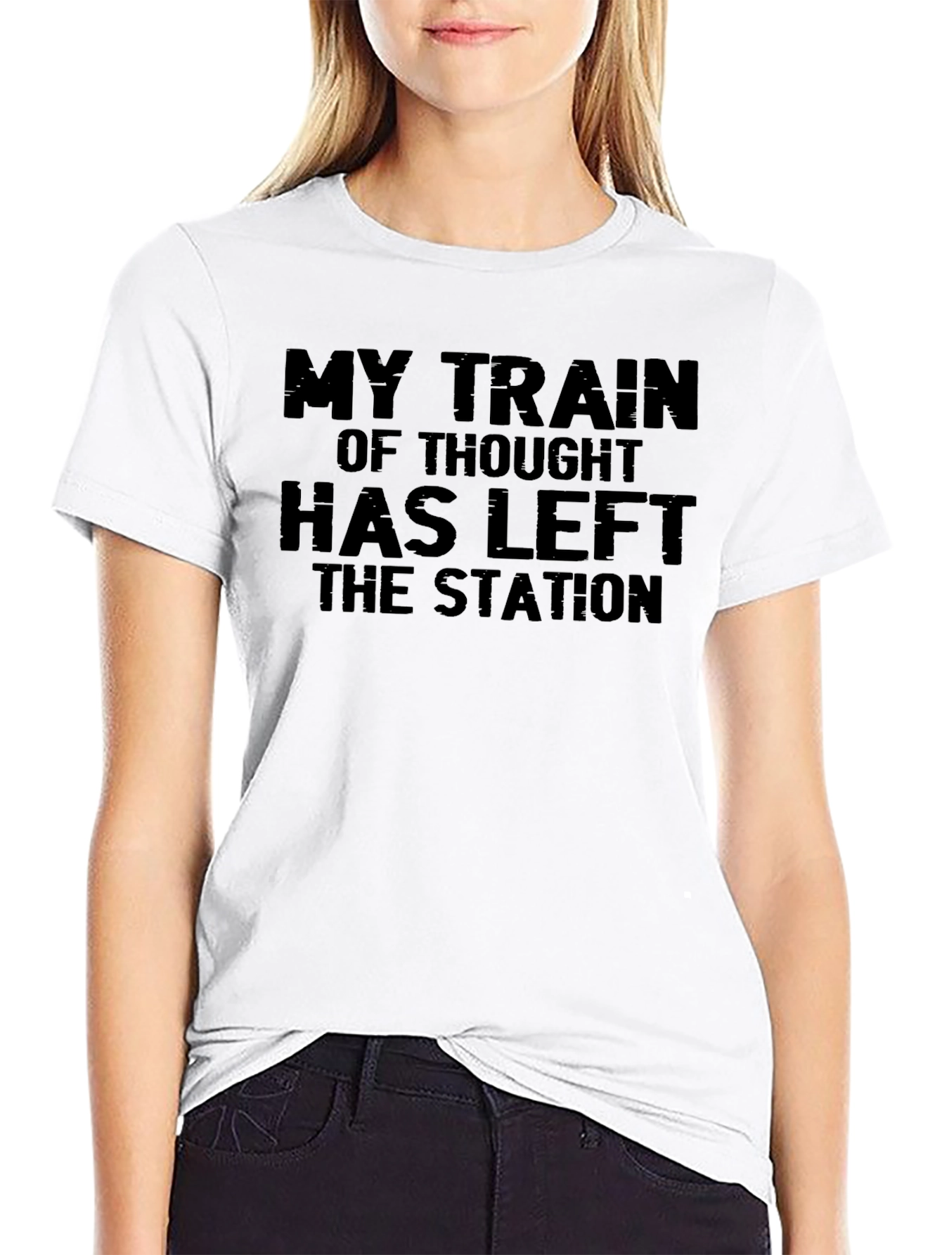 Funny My Train of Thought Graphic Tee