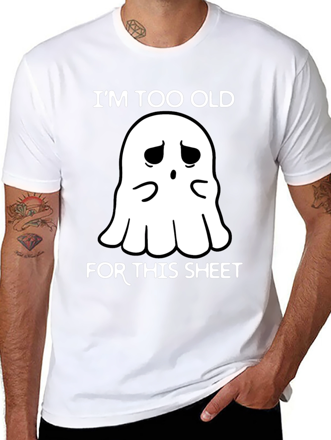 Im Too Old For This Sheet Ghost T-Shirt