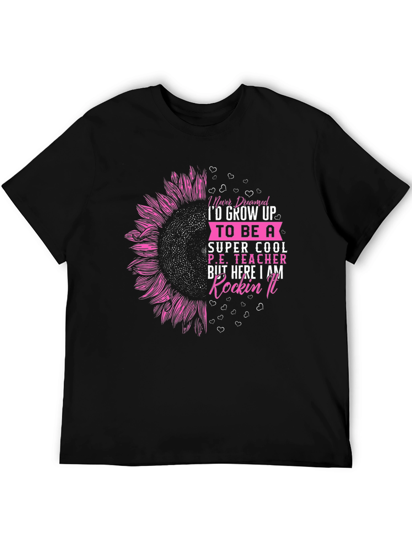 Cool P.E. Teacher Sunflower Graphic Tee