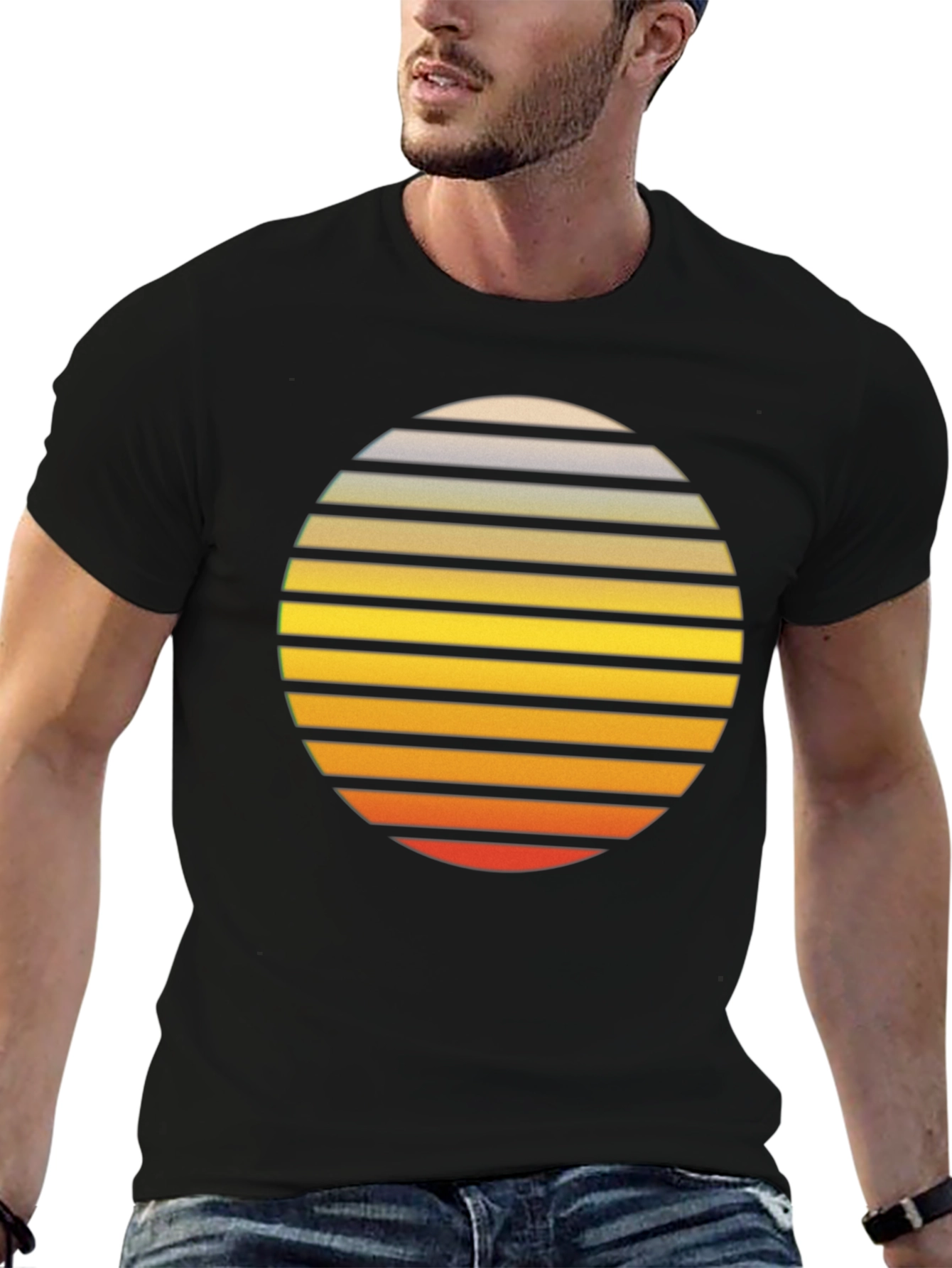 Retro Sunset Graphic T-Shirt