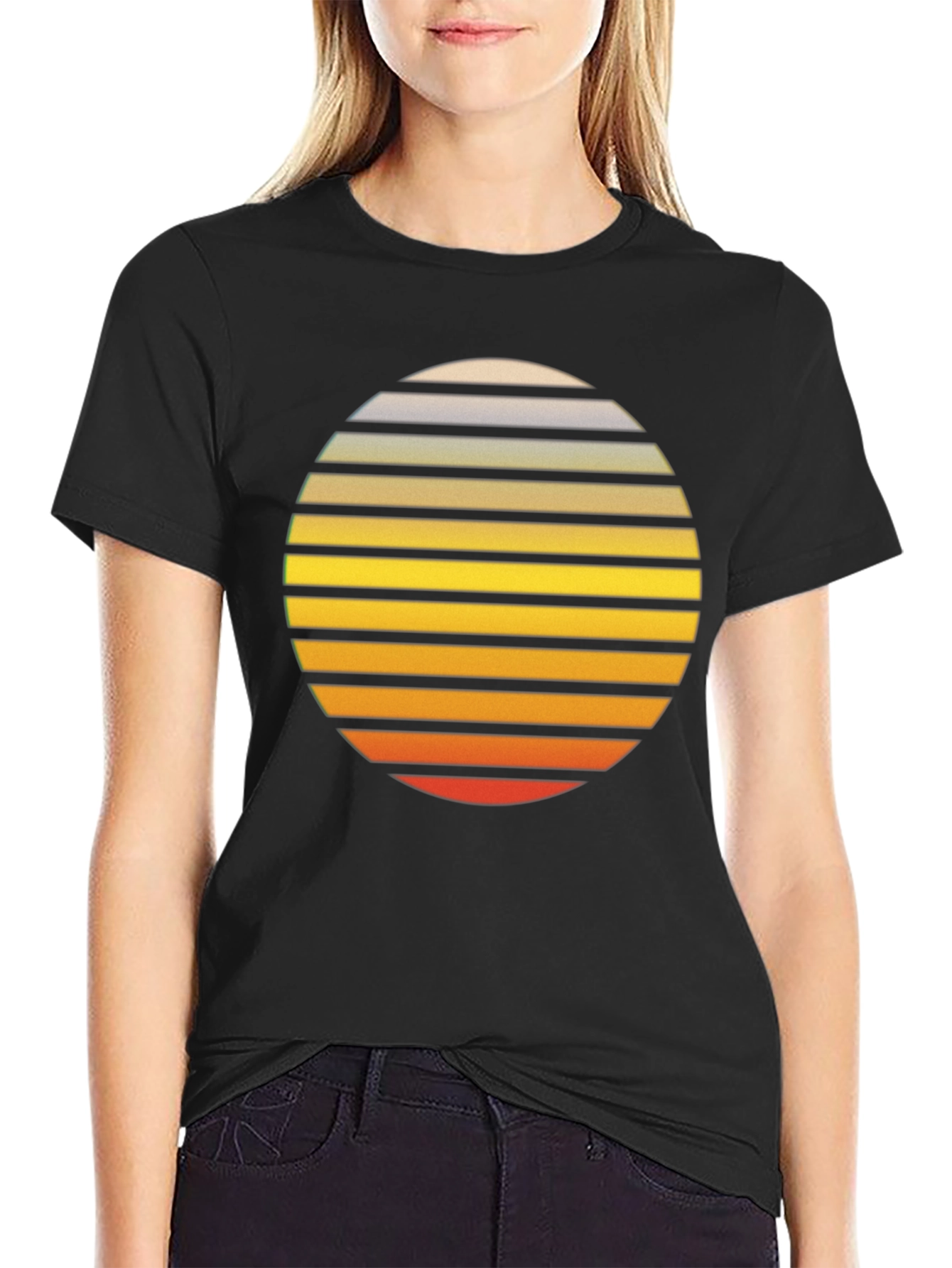 Retro Sunset Graphic T-Shirt
