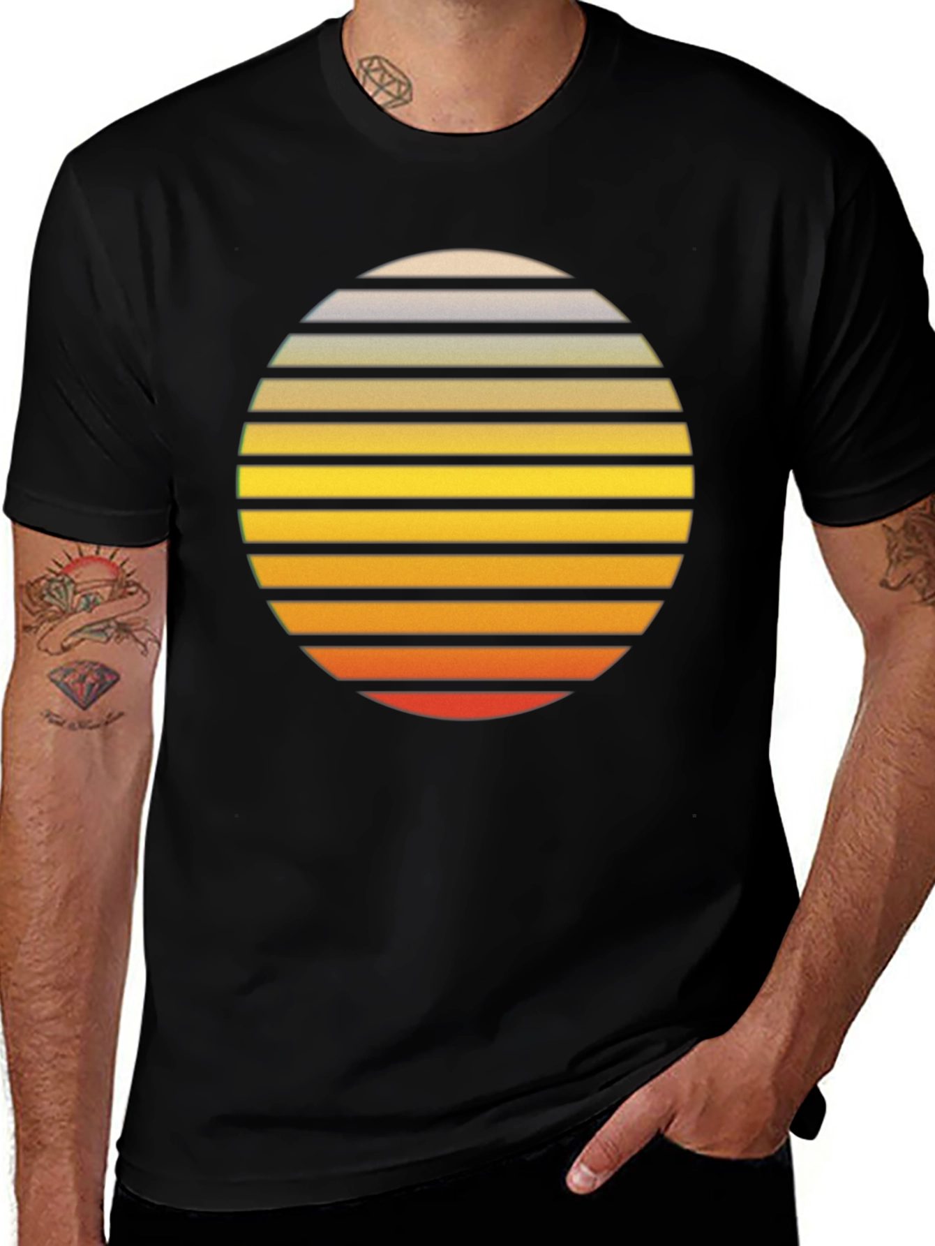 Retro Sunset Graphic T-Shirt