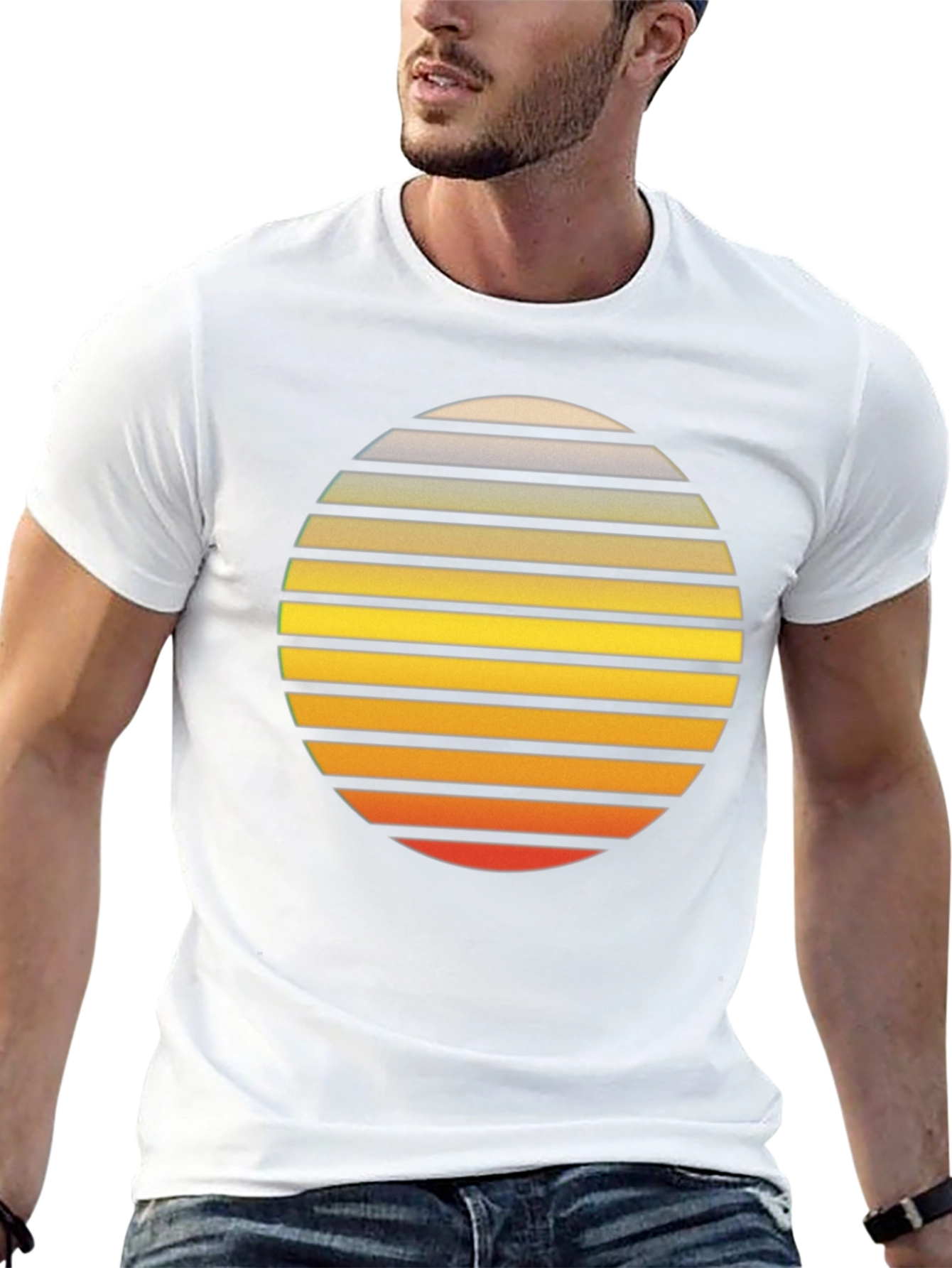 Retro Sunset Graphic T-Shirt