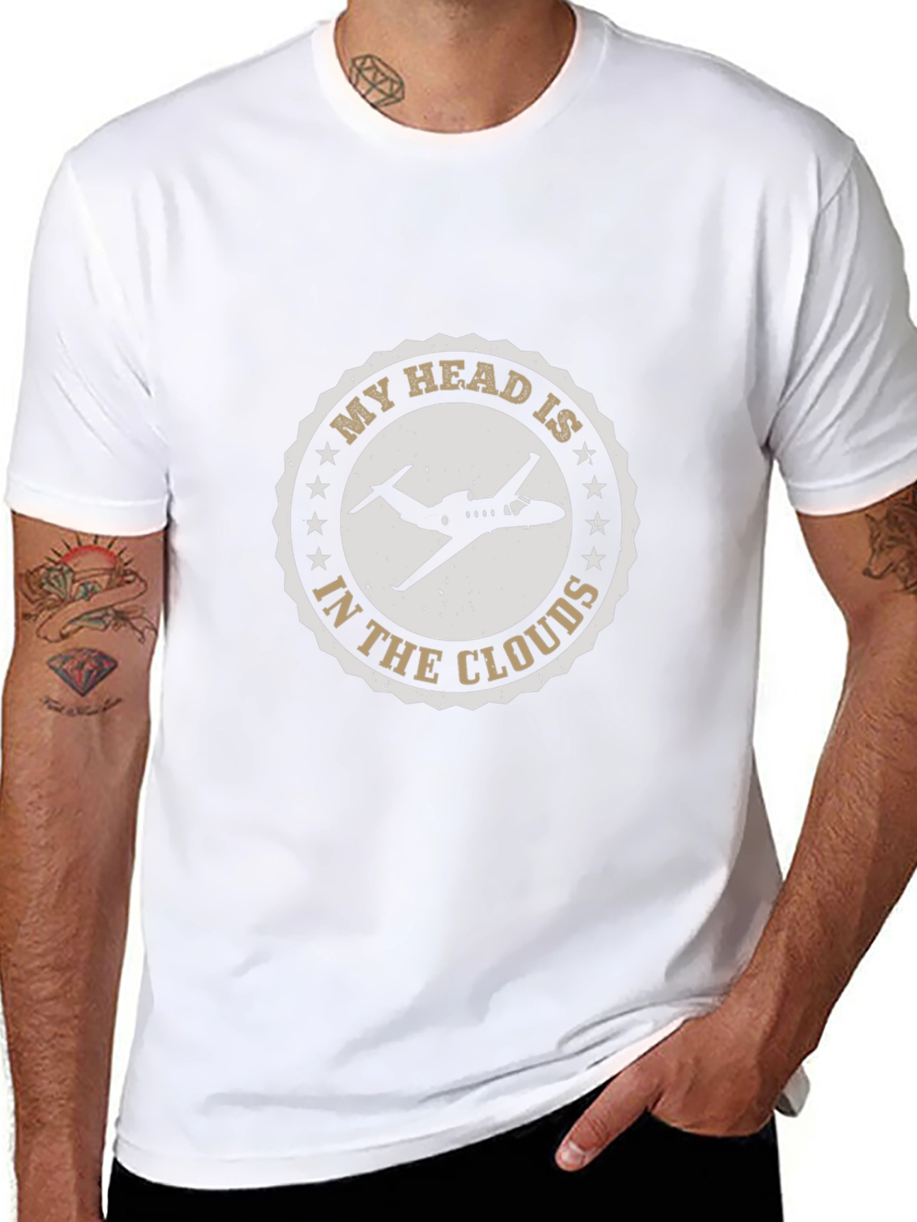 My Head Is In The Clouds Airplane T-Shirt