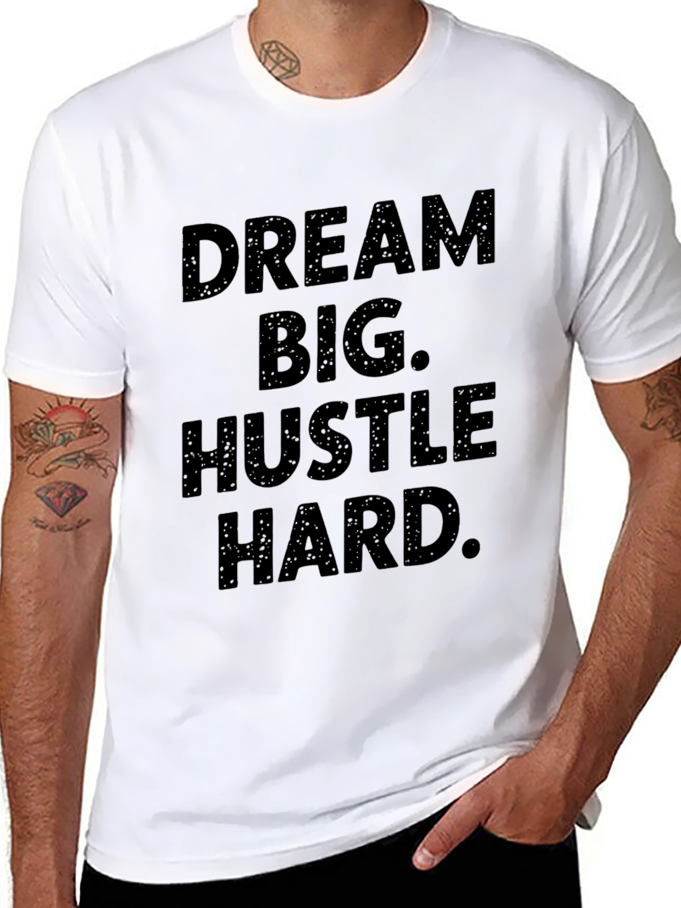 Dream Big Hustle Hard Graphic Tee