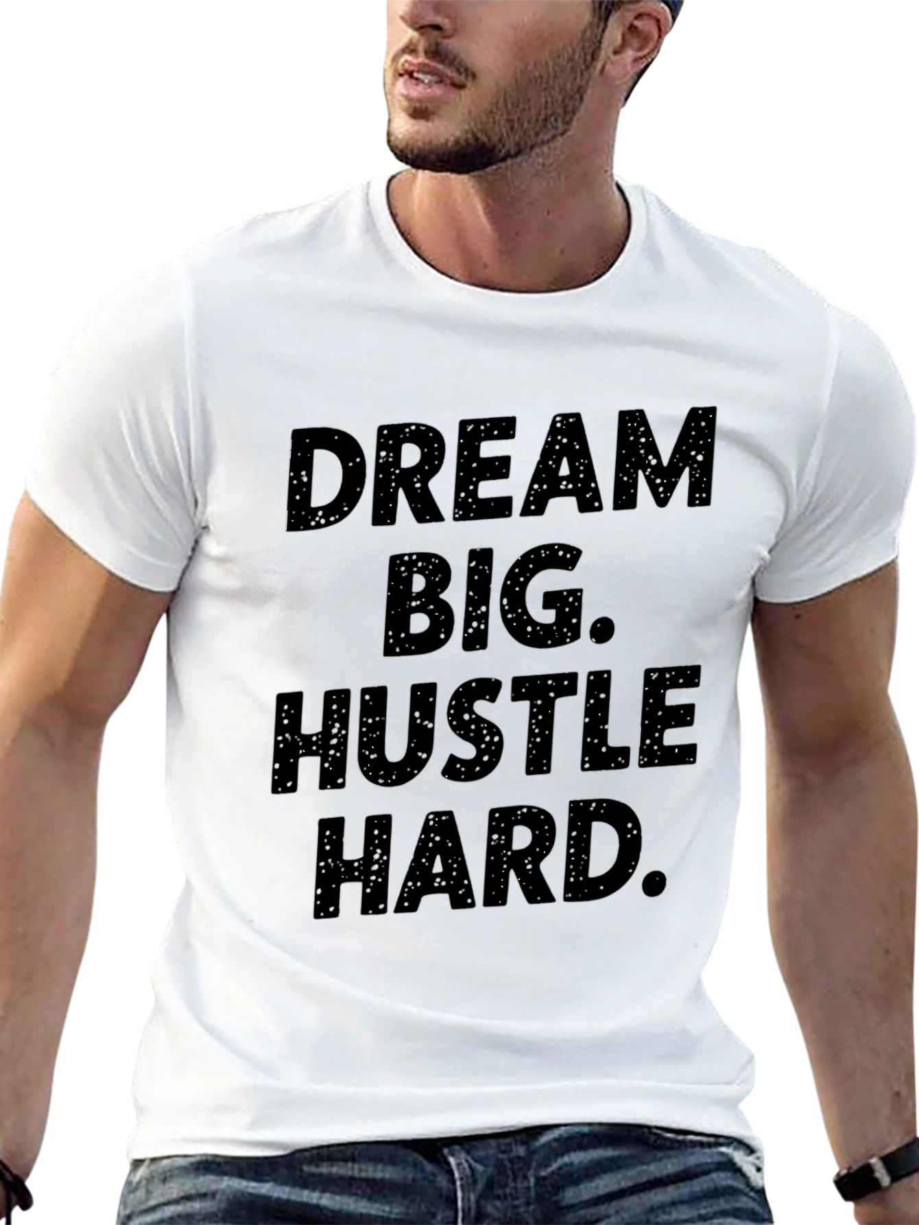 Dream Big Hustle Hard Graphic Tee