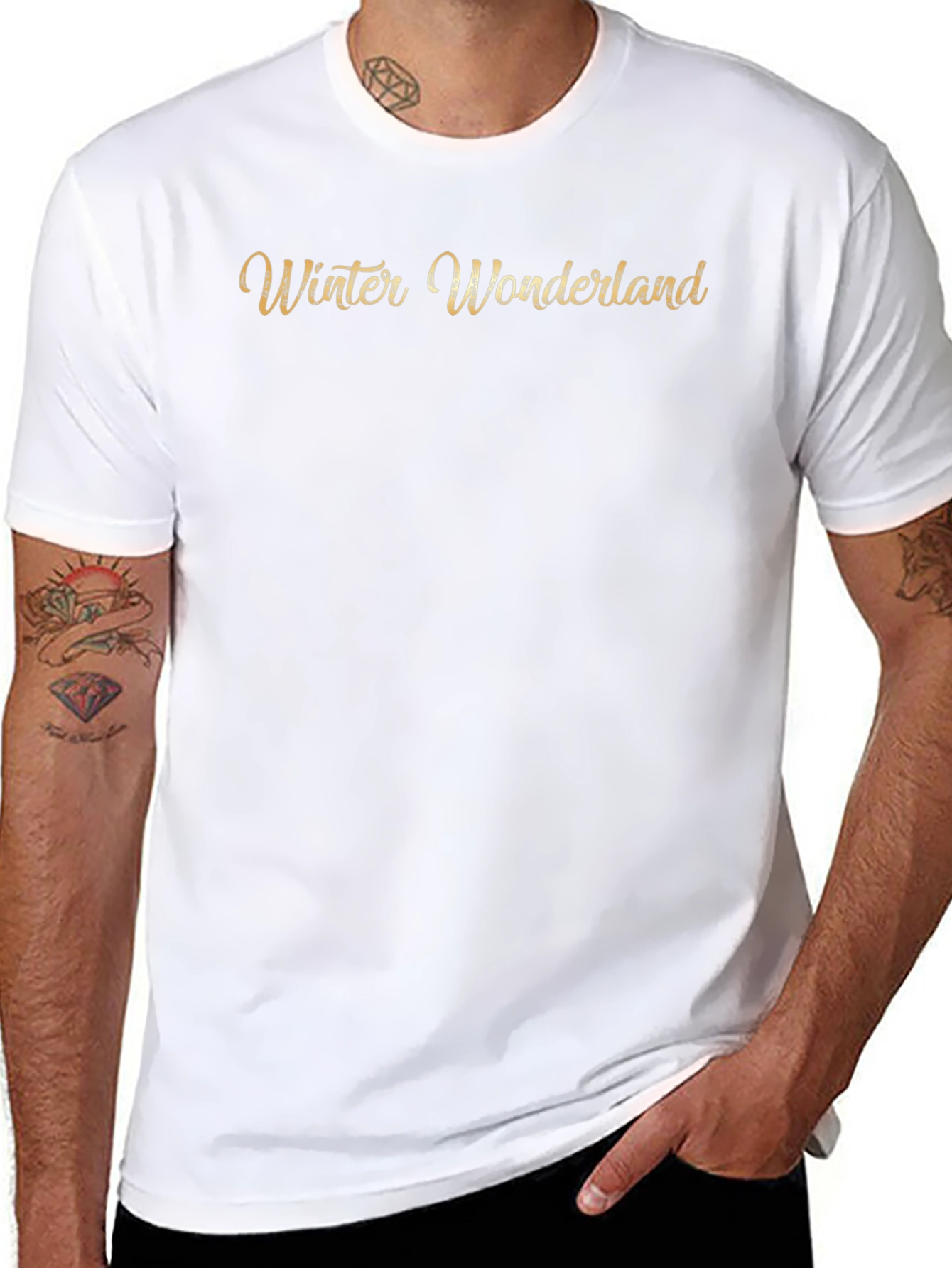 Winter Wonderland Black Graphic Tee