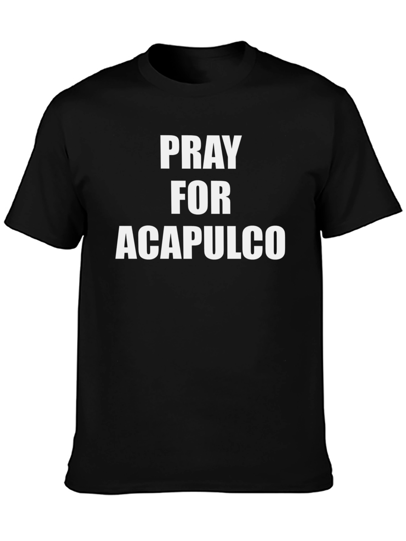 Pray for Acapulco T-Shirt Black