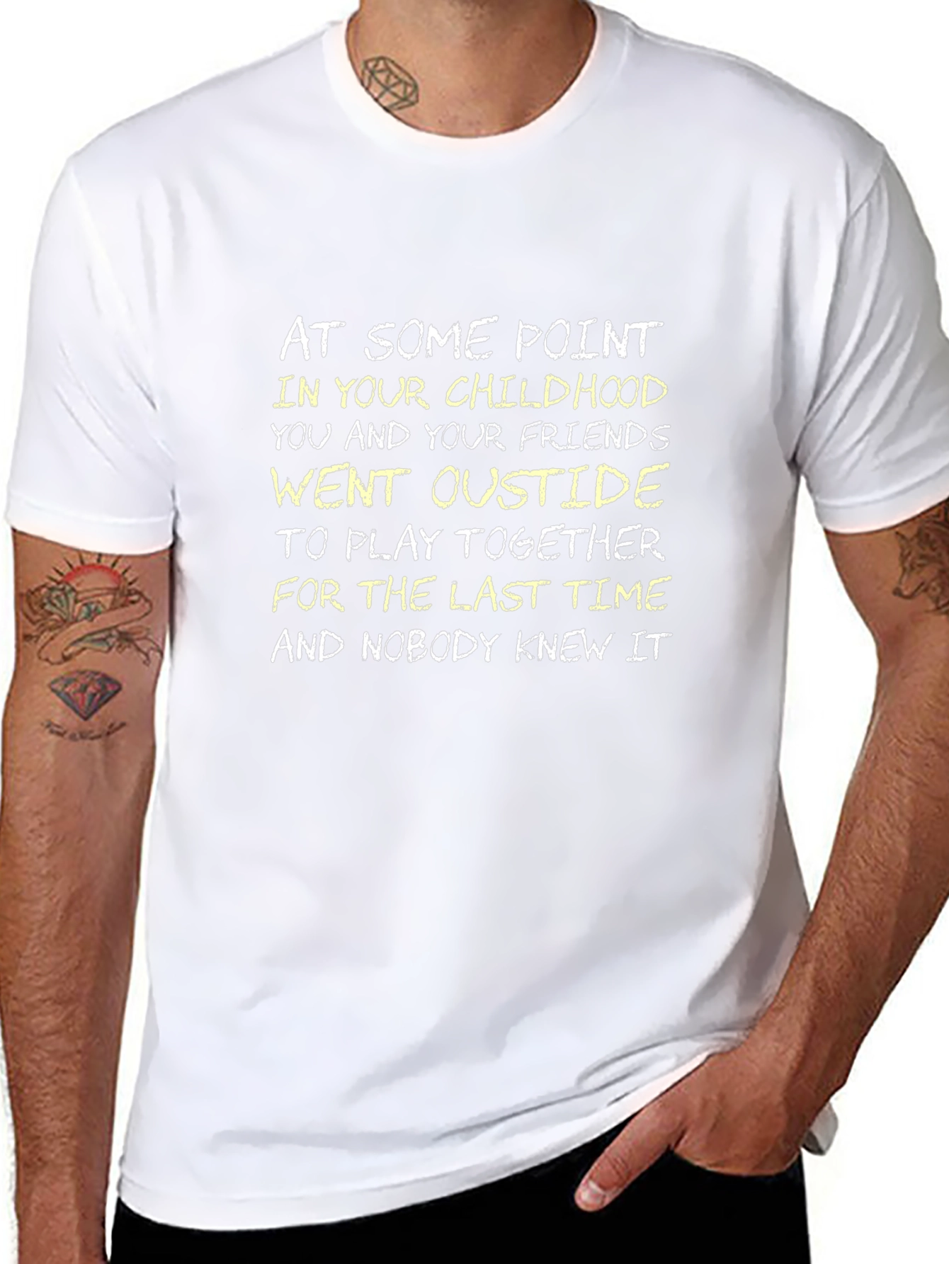 Childhood Memories Graphic Tee - Black