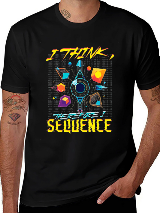 I Think Therefore I Sequence Graphic Tee