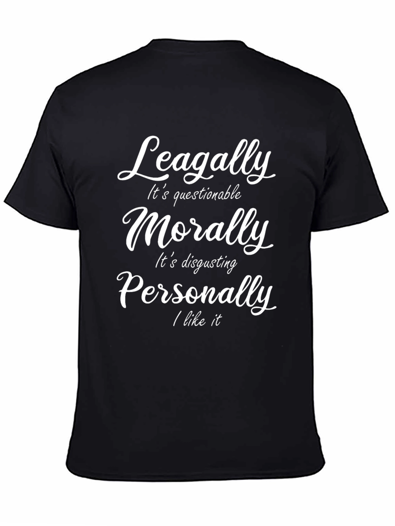 Questionable Morality Funny Graphic Tee