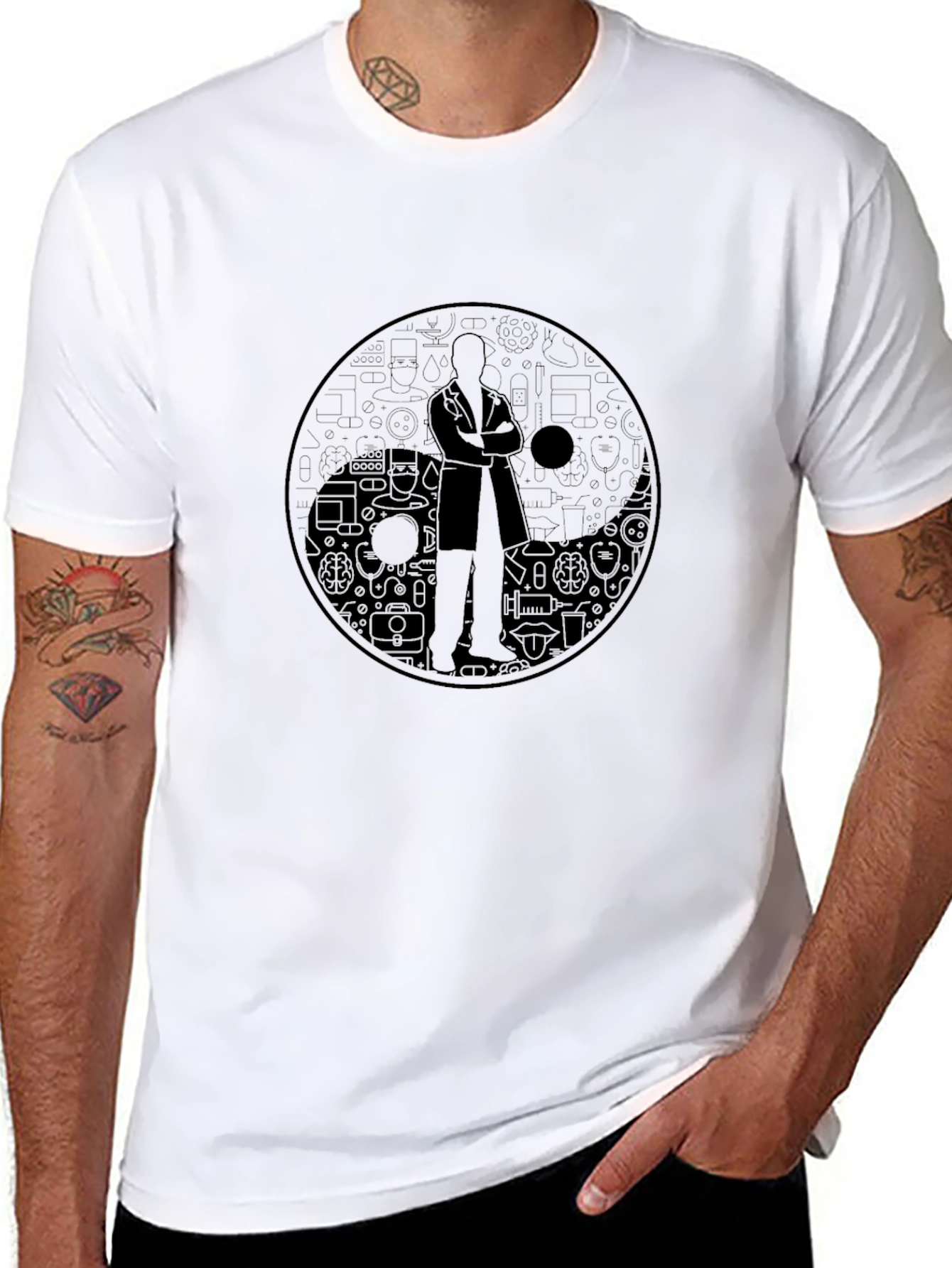 Yin Yang Doctor T-Shirt - Science & Medicine