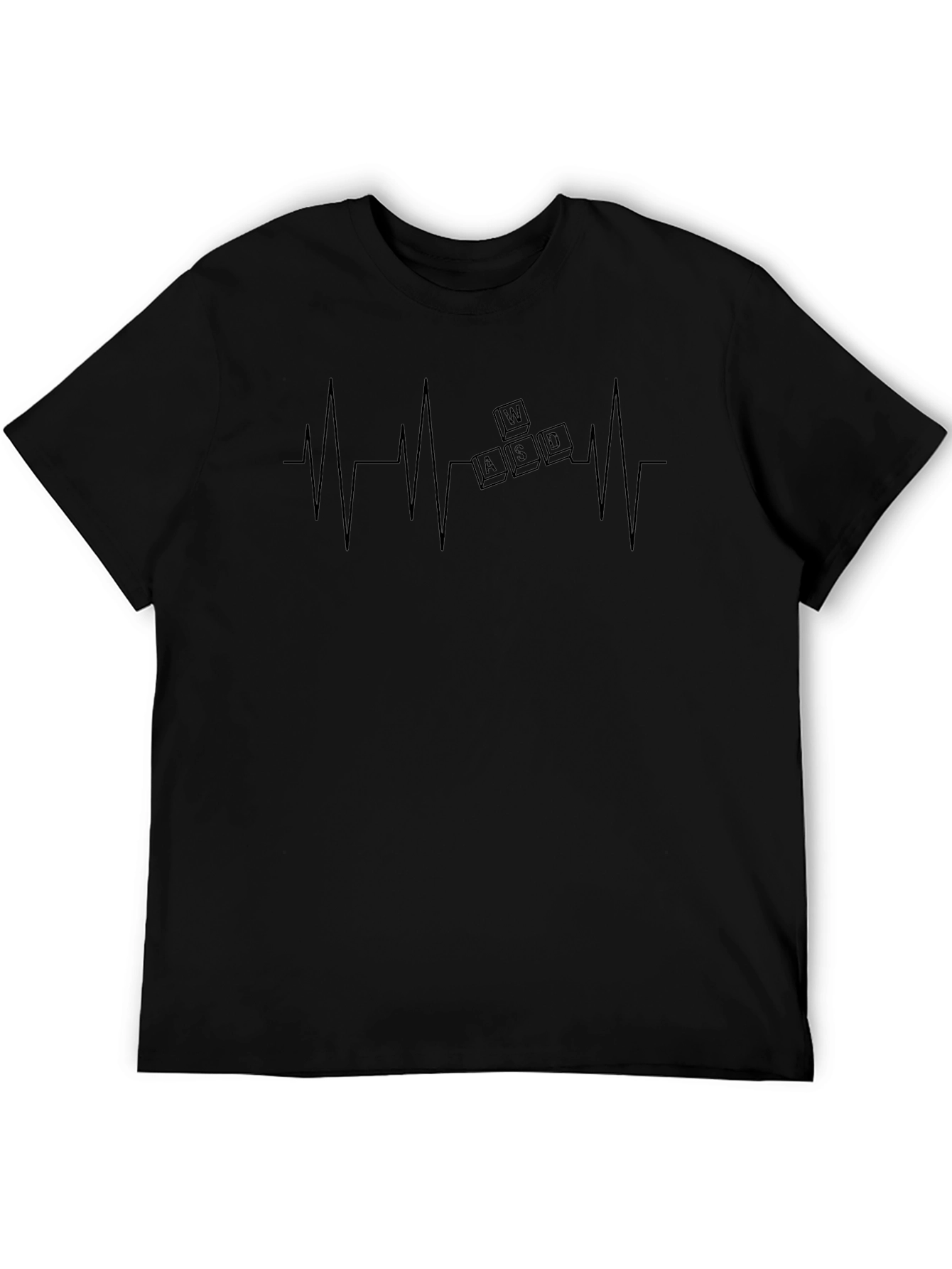 Gamer Heartbeat T-Shirt - WASD Keys Design