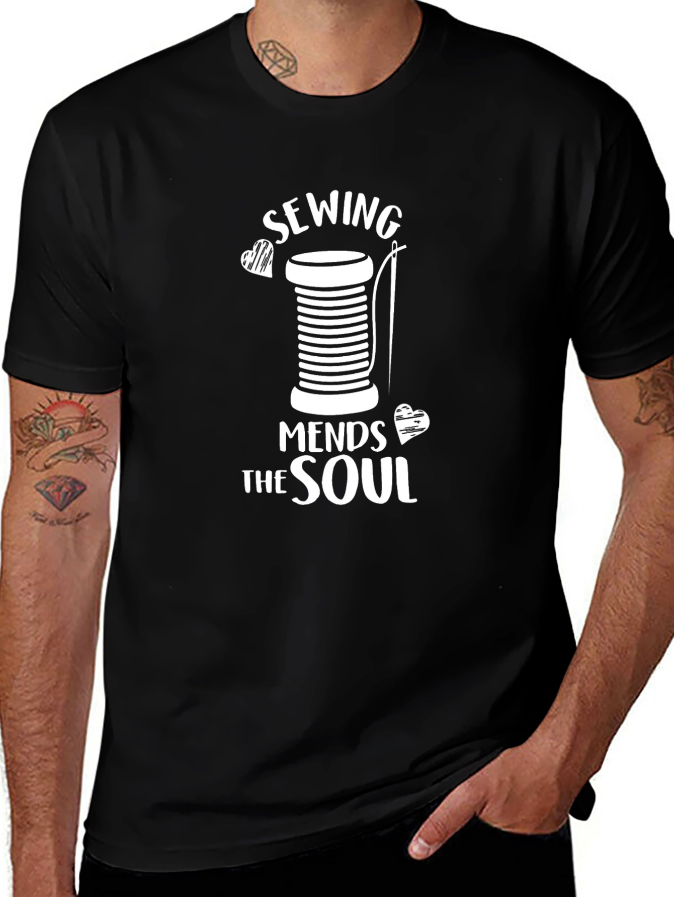 Sewing Mends the Soul Graphic T-Shirt