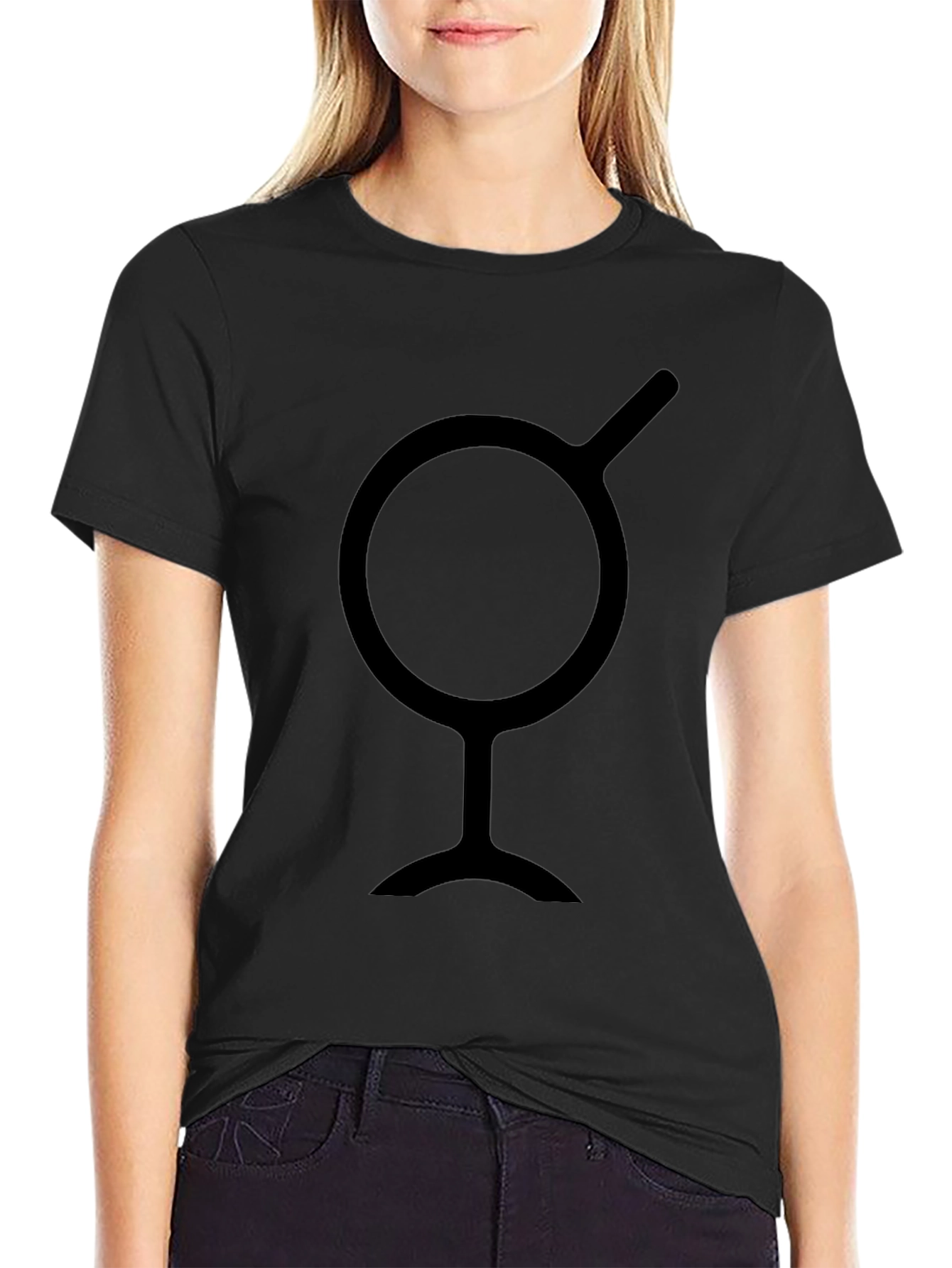 Abstract Symbol Black T-Shirt