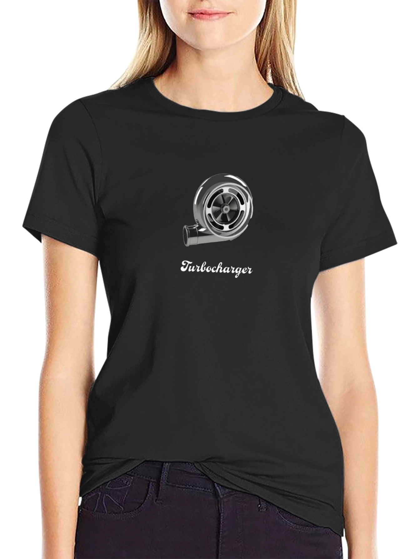 Turbocharger Graphic Black T-Shirt