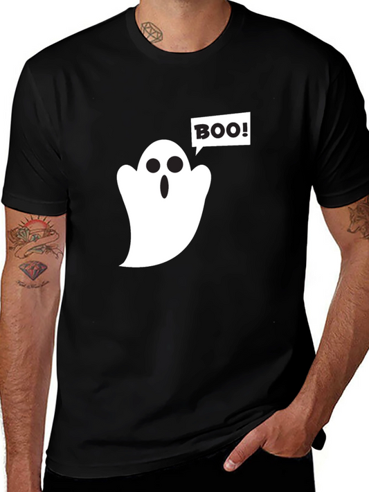 Boo Ghost Graphic Tee - Halloween T-Shirt