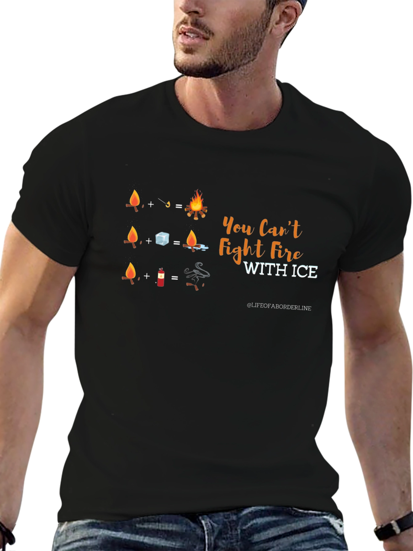 You Cant Fight Fire With Ice Graphic T-Shirt