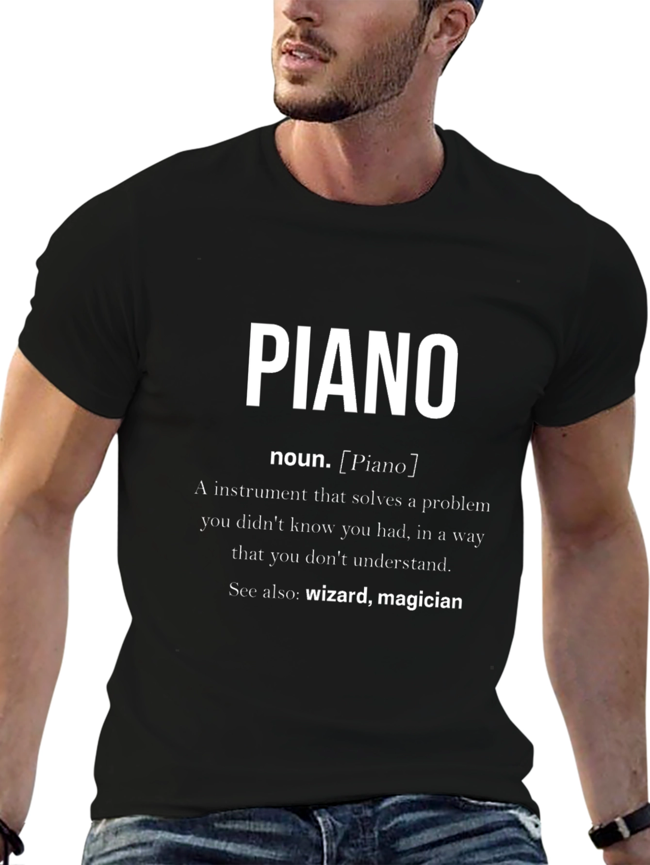 Piano Definition Graphic T-Shirt