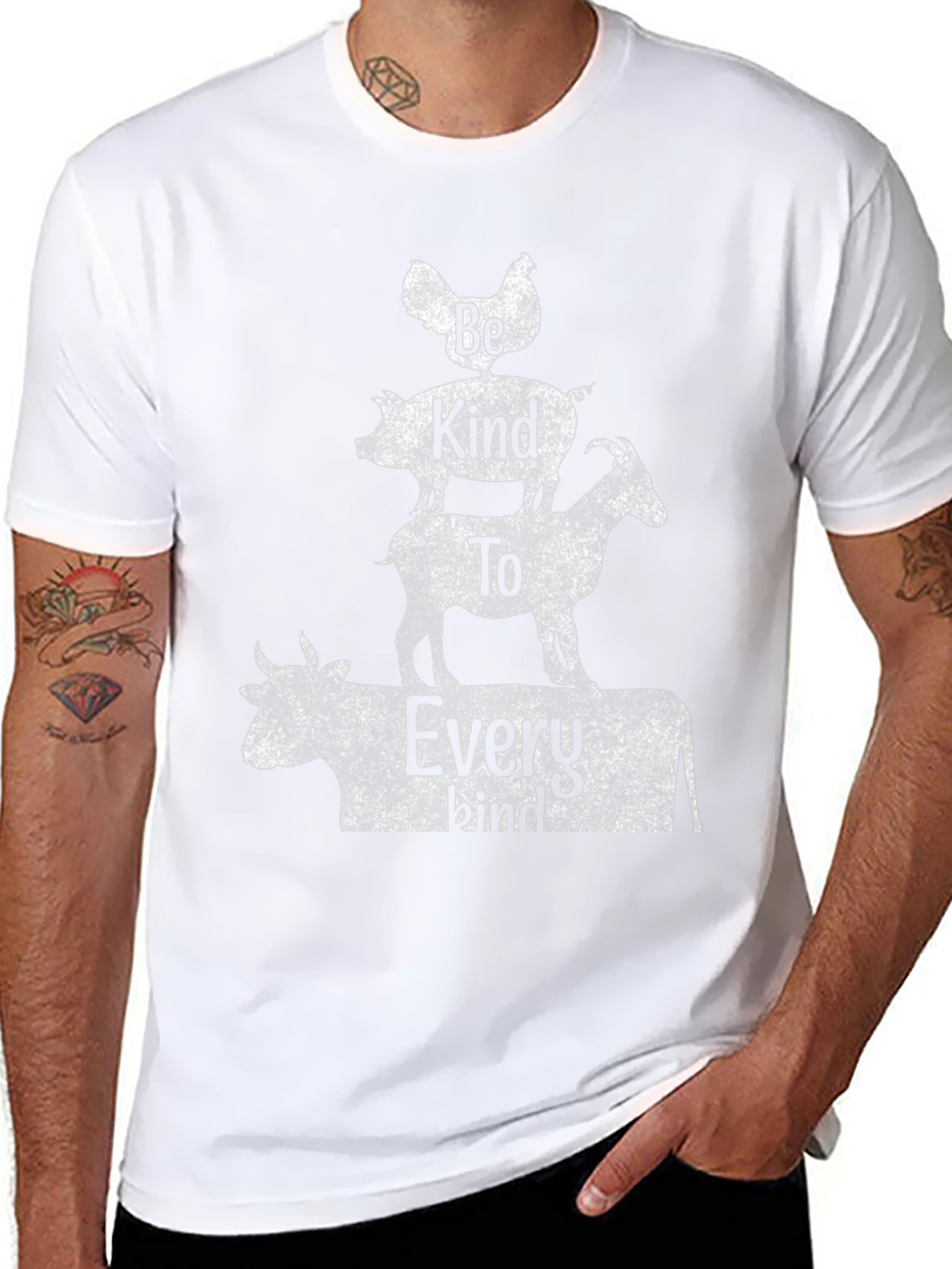 Be Kind T-Shirt: Animal Stack Tee