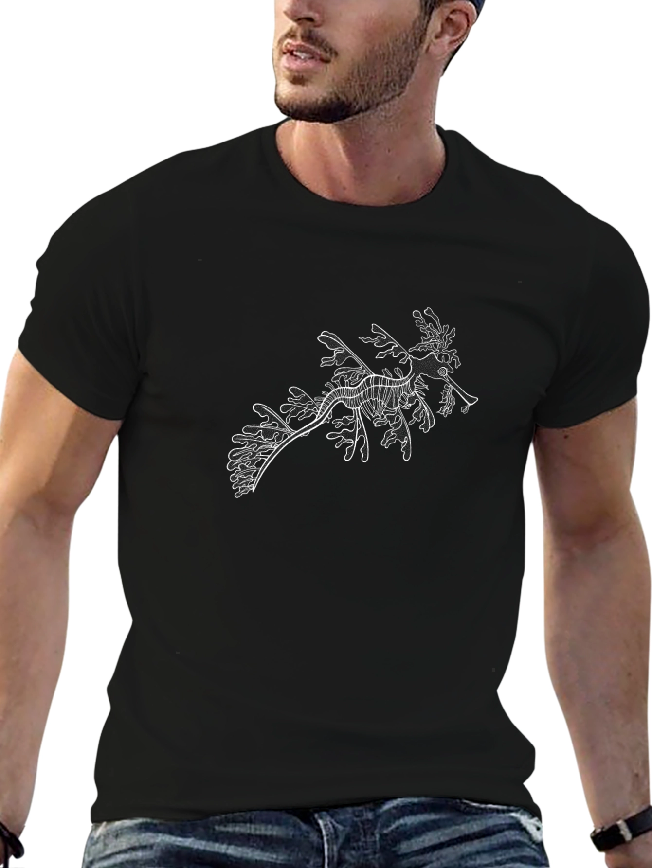 Leafy Seadragon Black T-Shirt