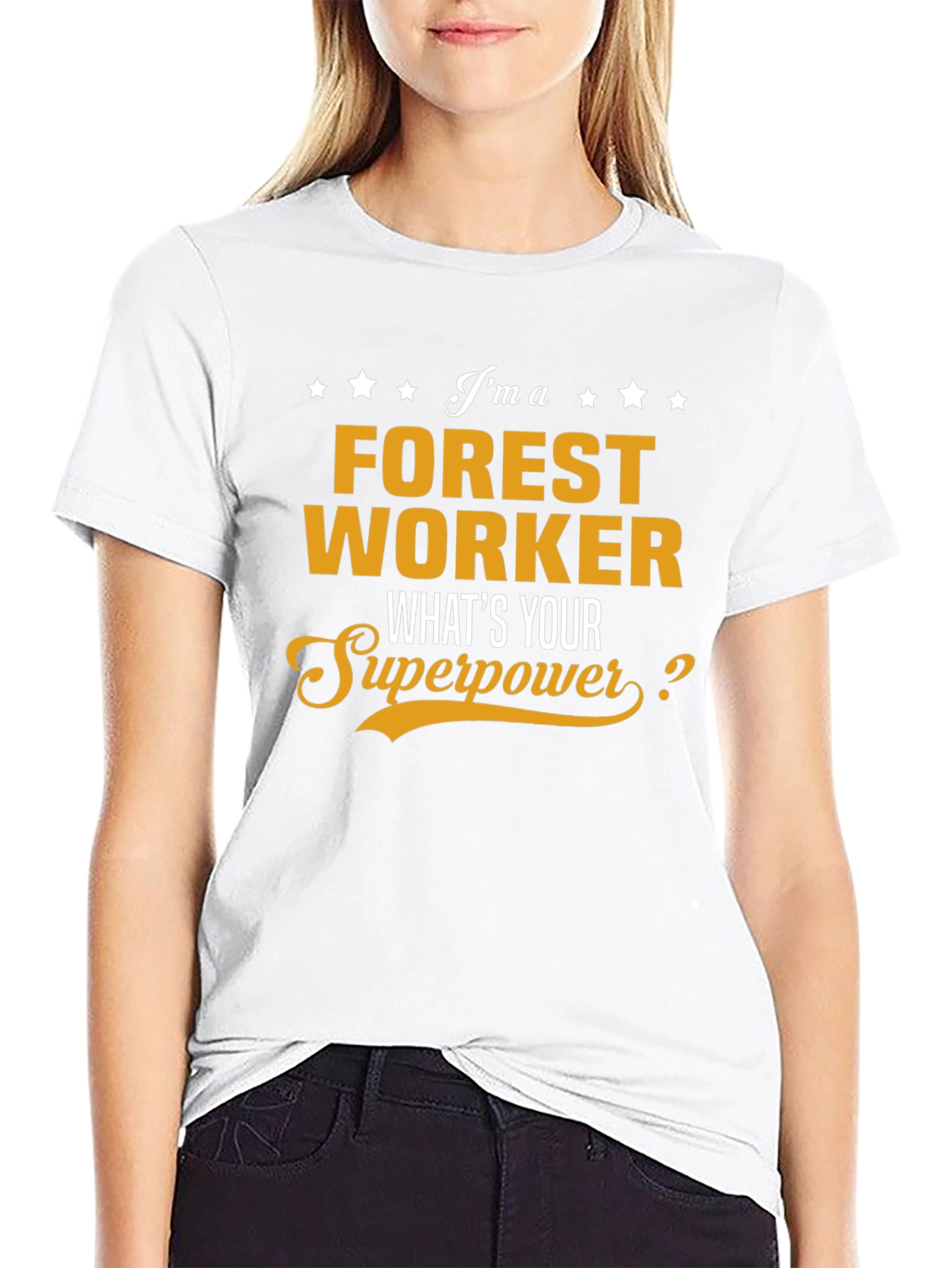 Forest Worker Superpower T-Shirt - Black