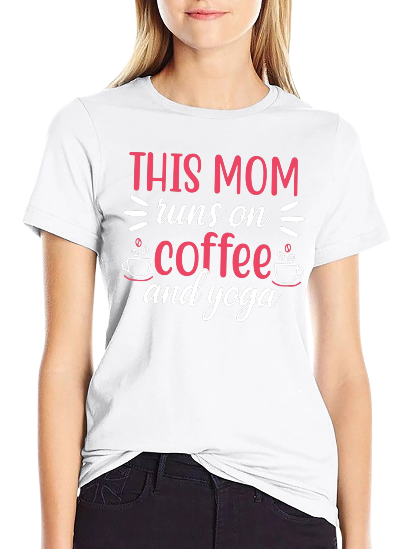 This Mom Runs on Coffee & Yoga T-Shirt