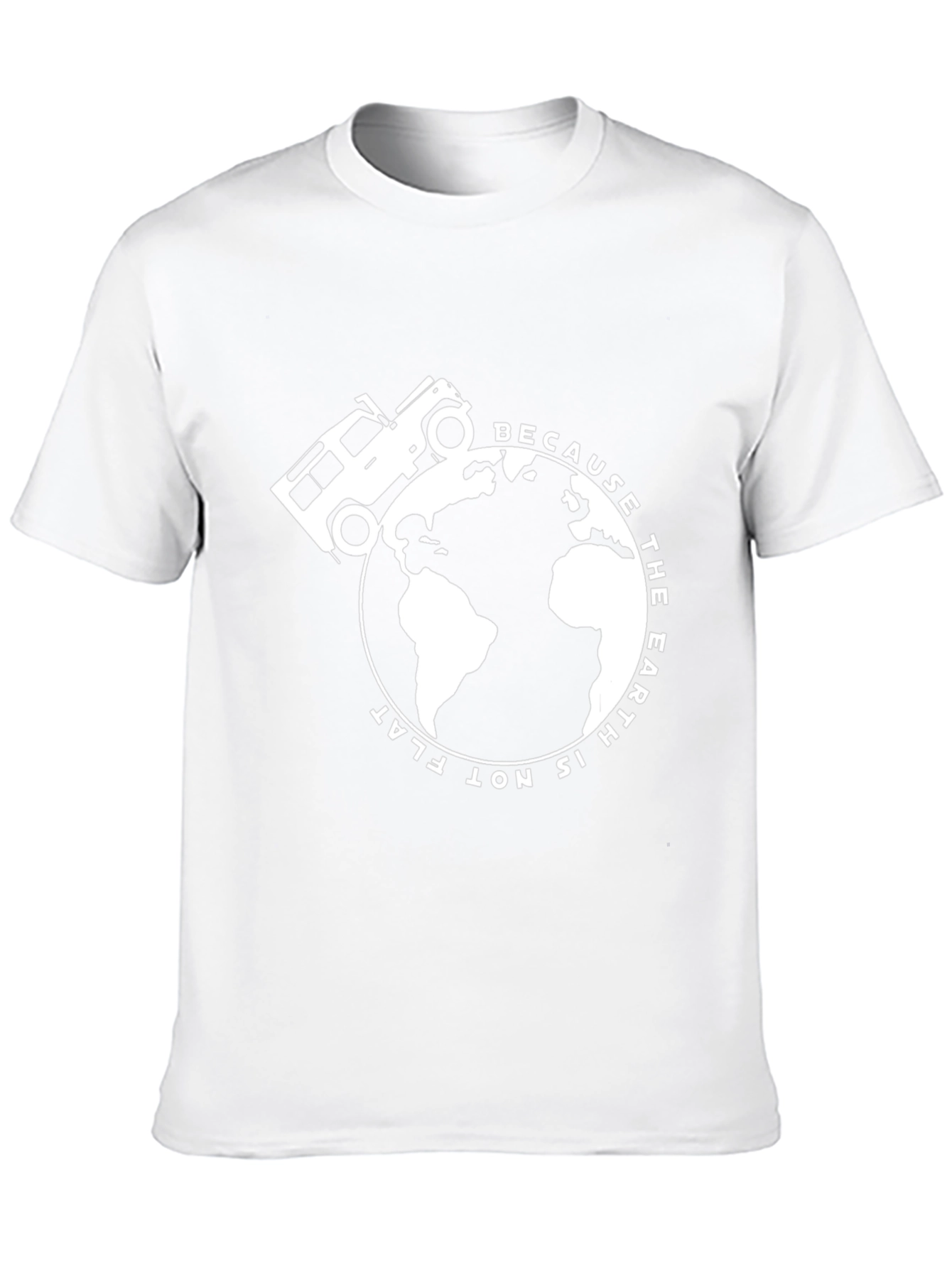 Round Earth Tee: Globe & 4x4 Design