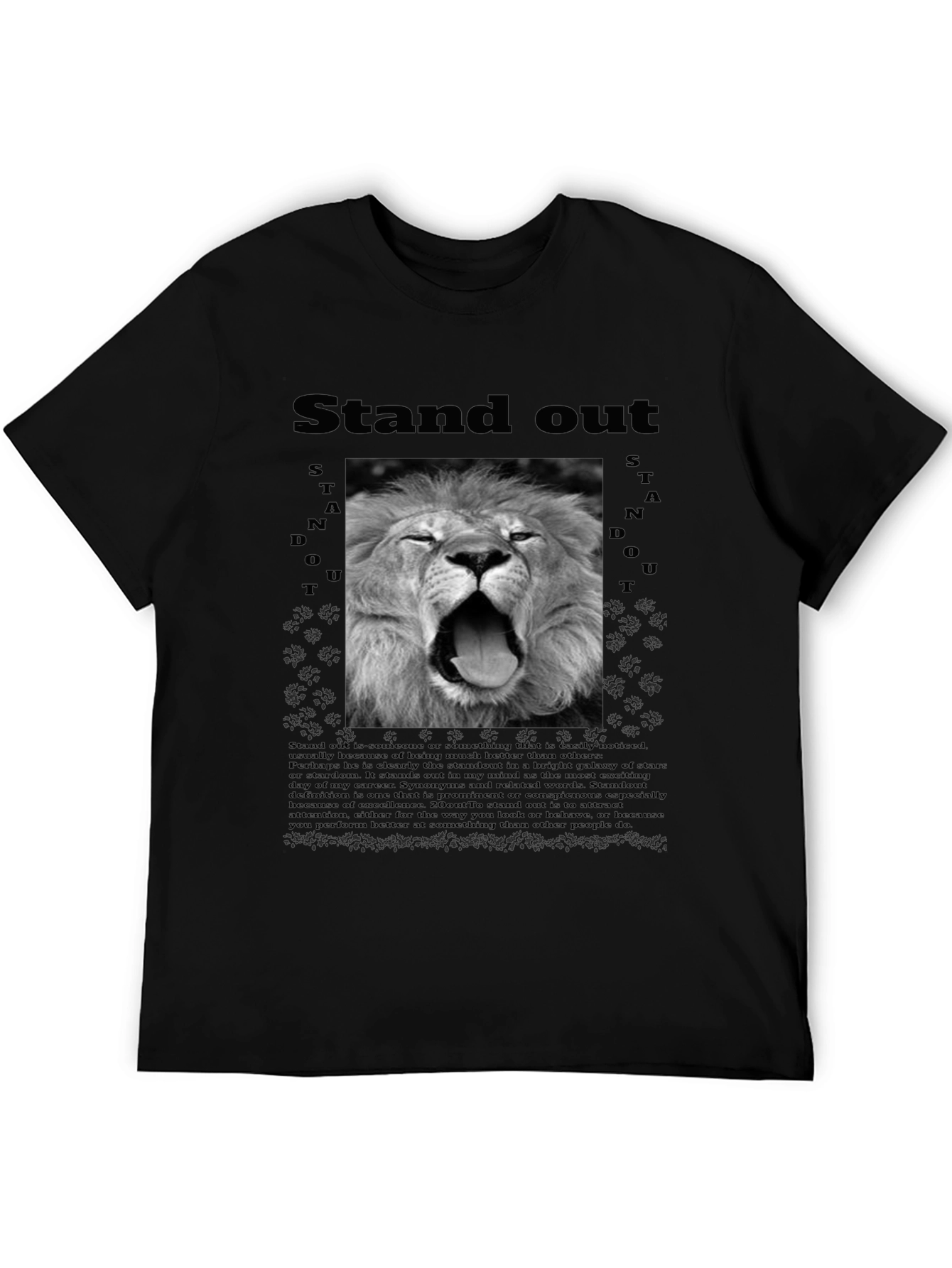 Stand Out Lion Graphic T-Shirt