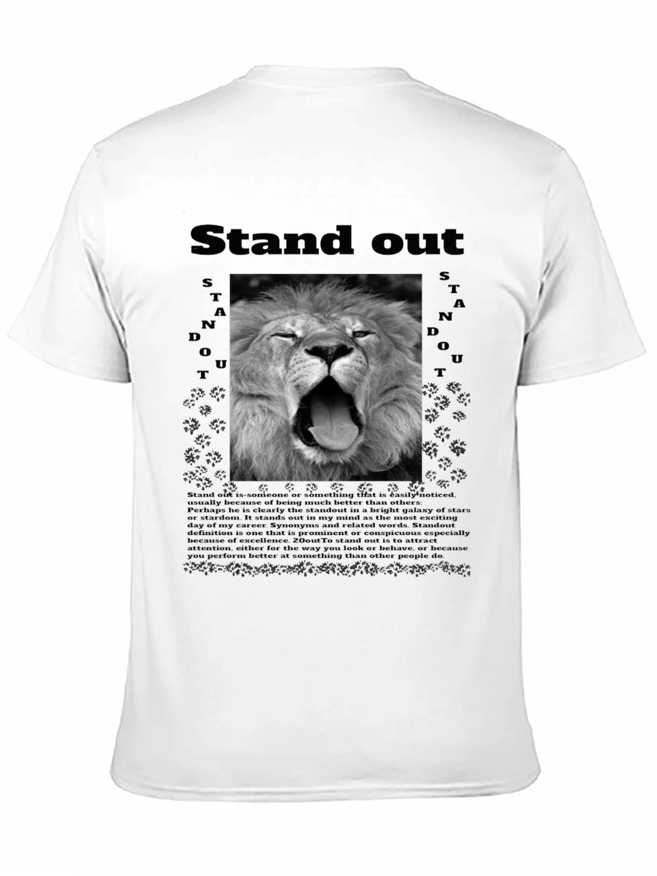 Stand Out Lion Graphic T-Shirt
