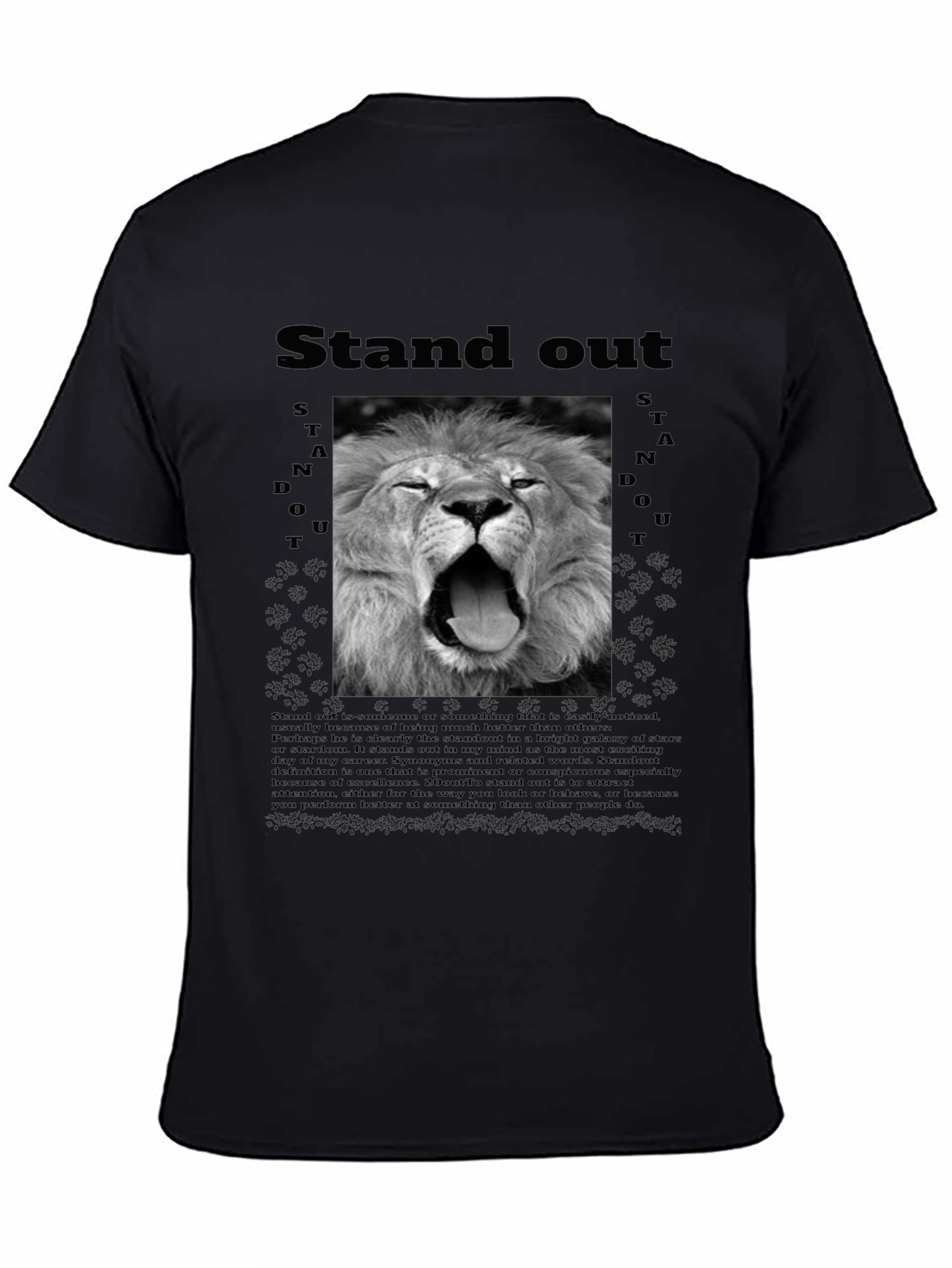 Stand Out Lion Graphic T-Shirt