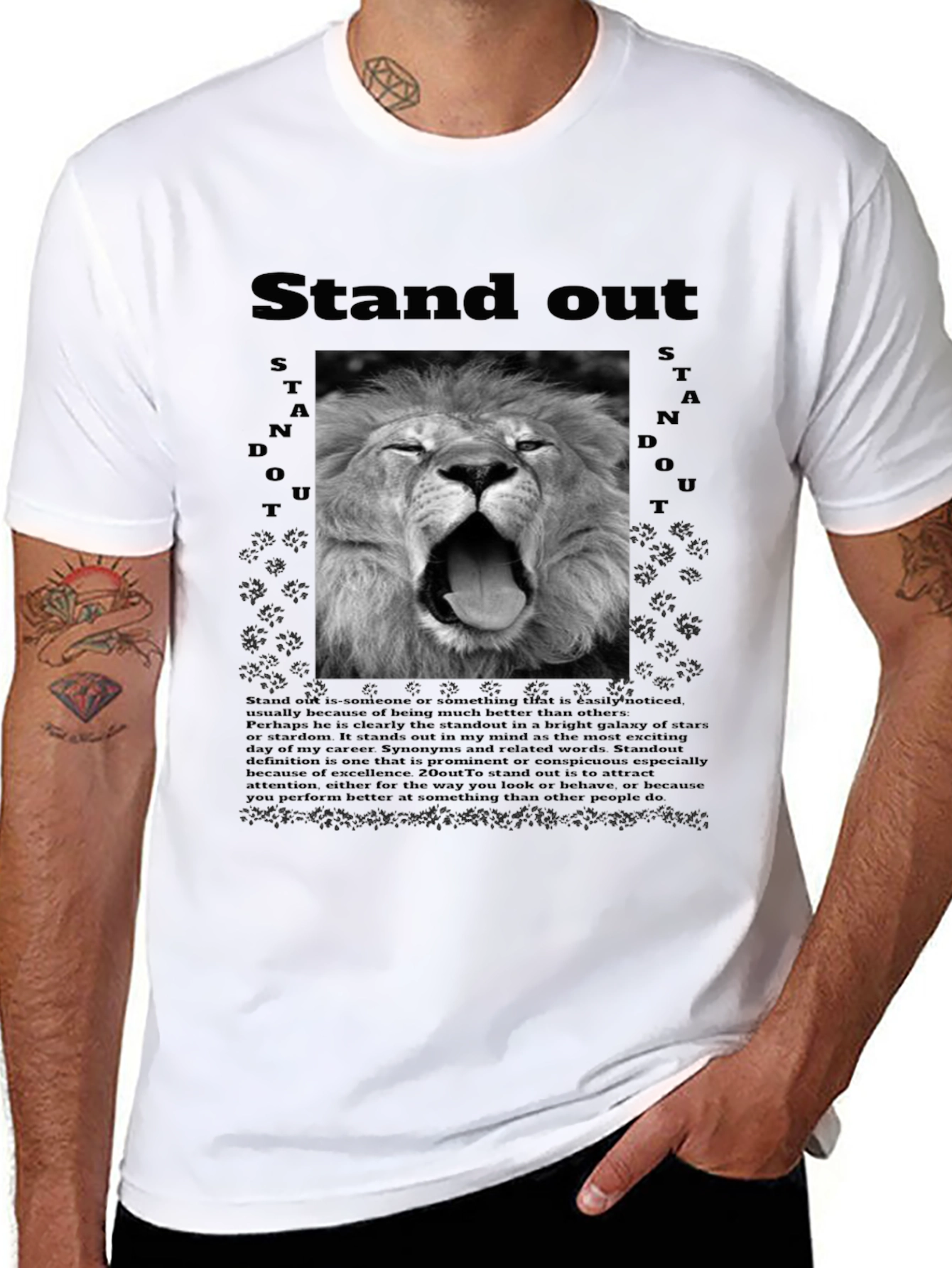 Stand Out Lion Graphic T-Shirt