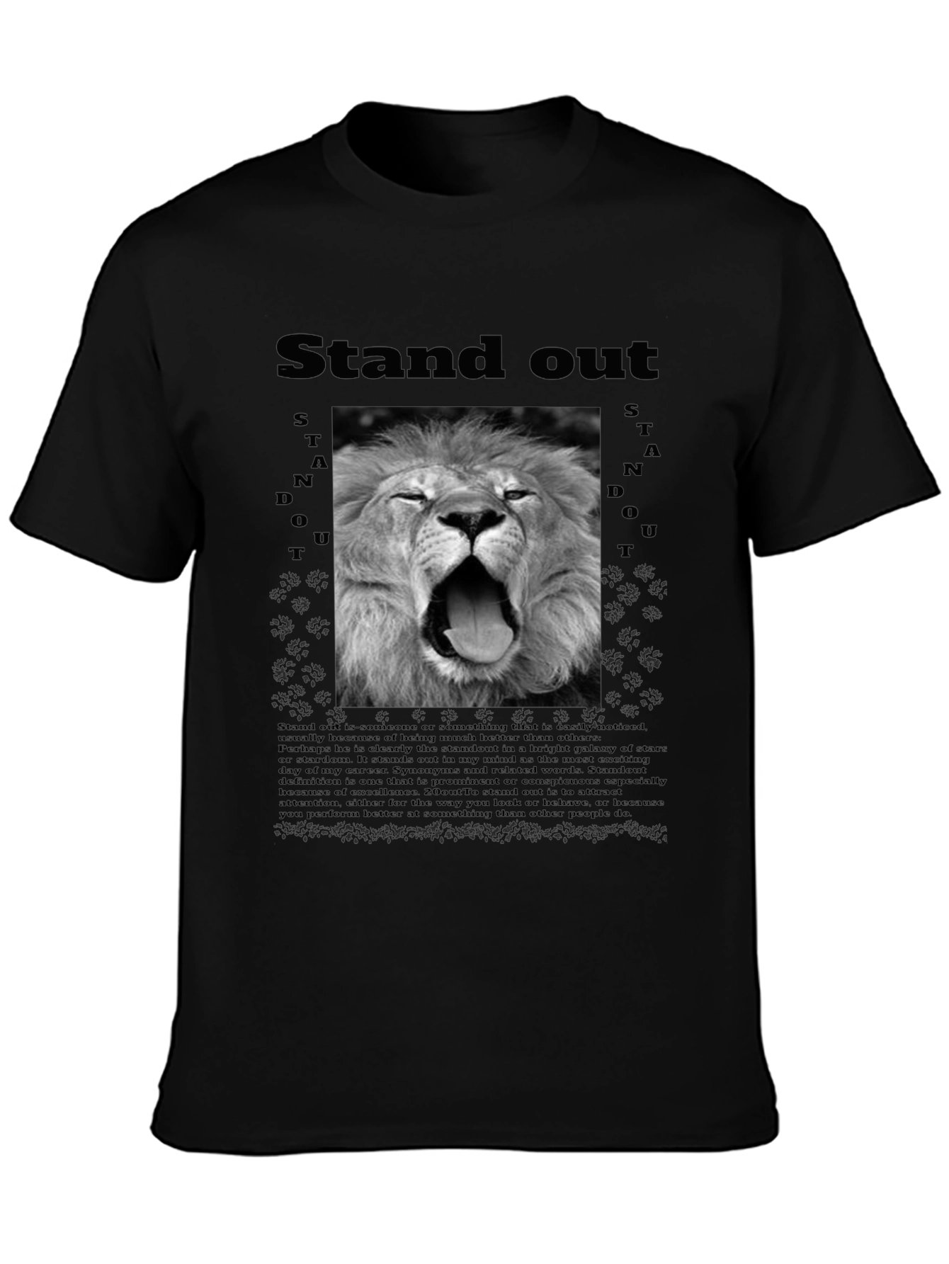 Stand Out Lion Graphic T-Shirt