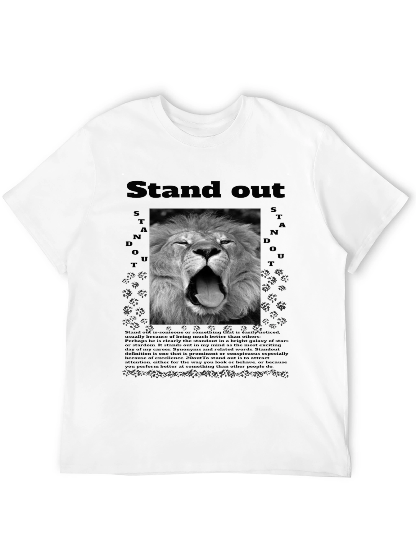 Stand Out Lion Graphic T-Shirt