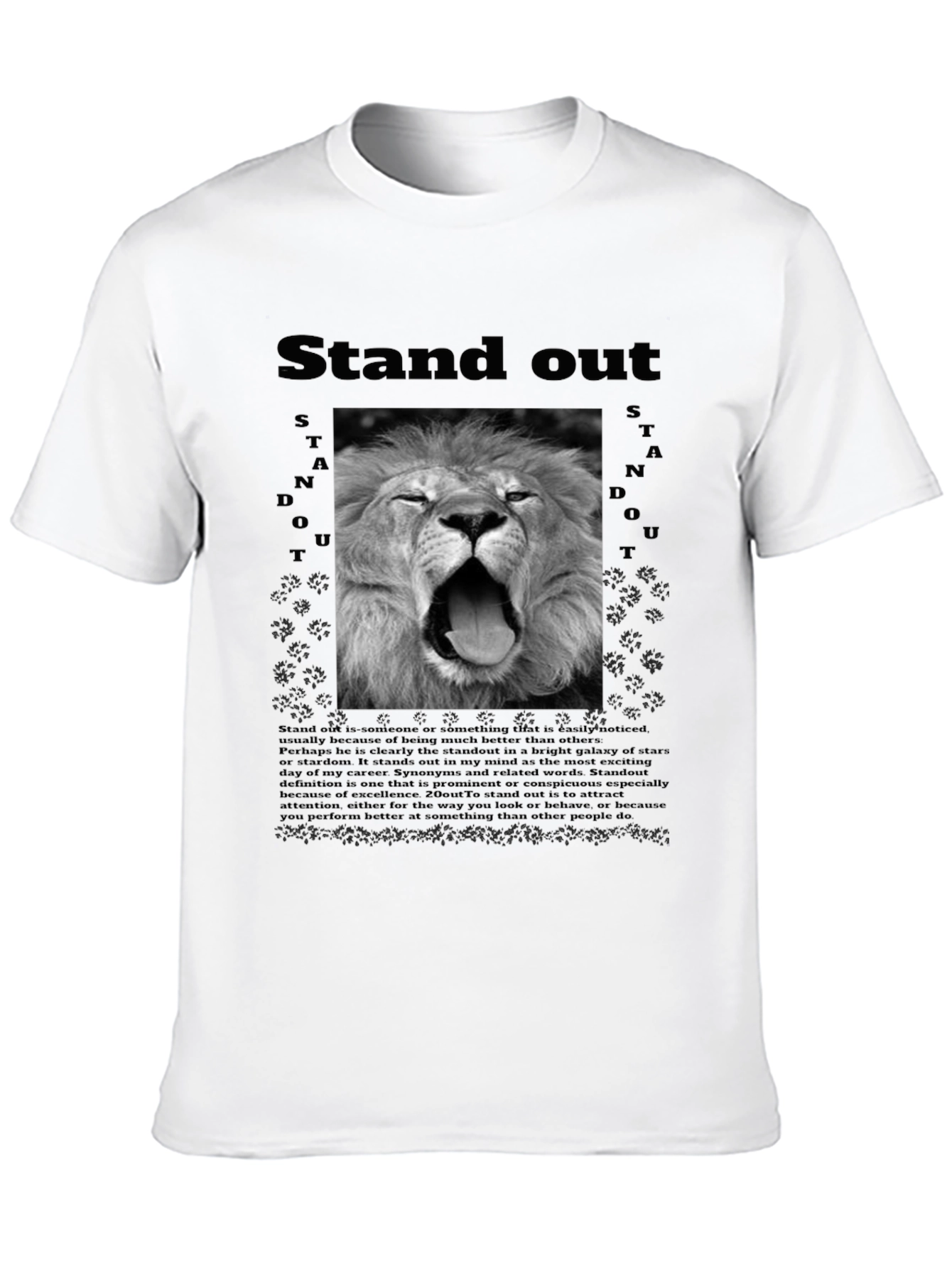 Stand Out Lion Graphic T-Shirt