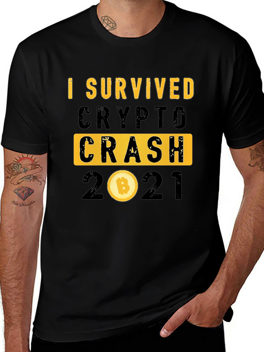 I Survived Crypto Crash 2021 Bitcoin T-Shirt