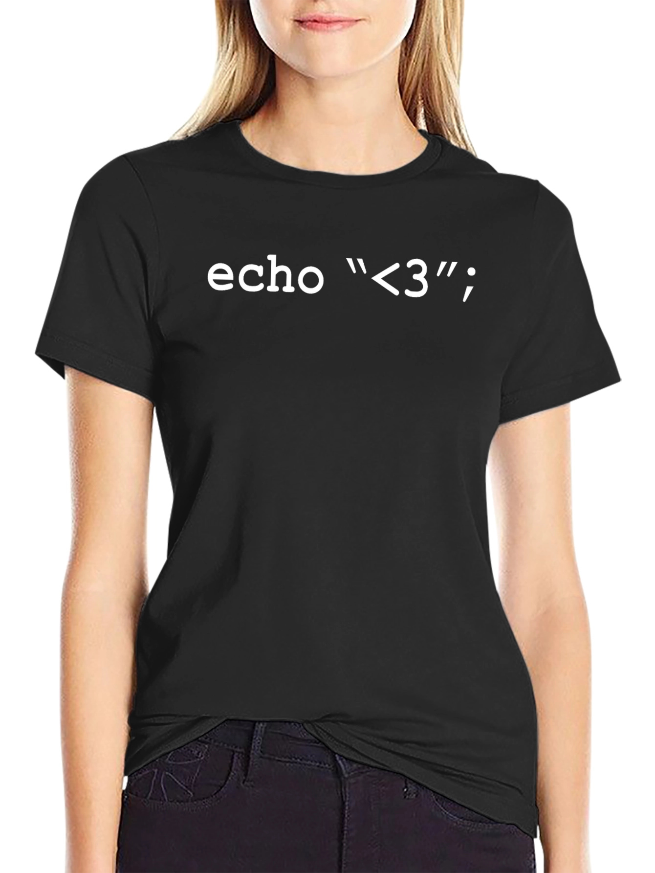 Echo <3 T-Shirt - Programmer Geek Love