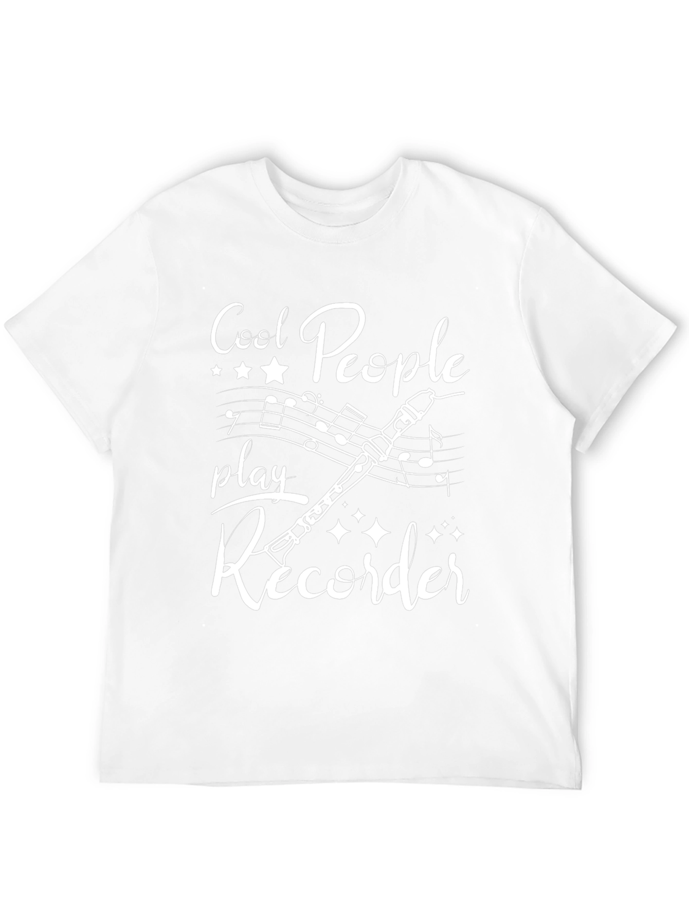 Cool People Play Recorder Graphic T-Shirt