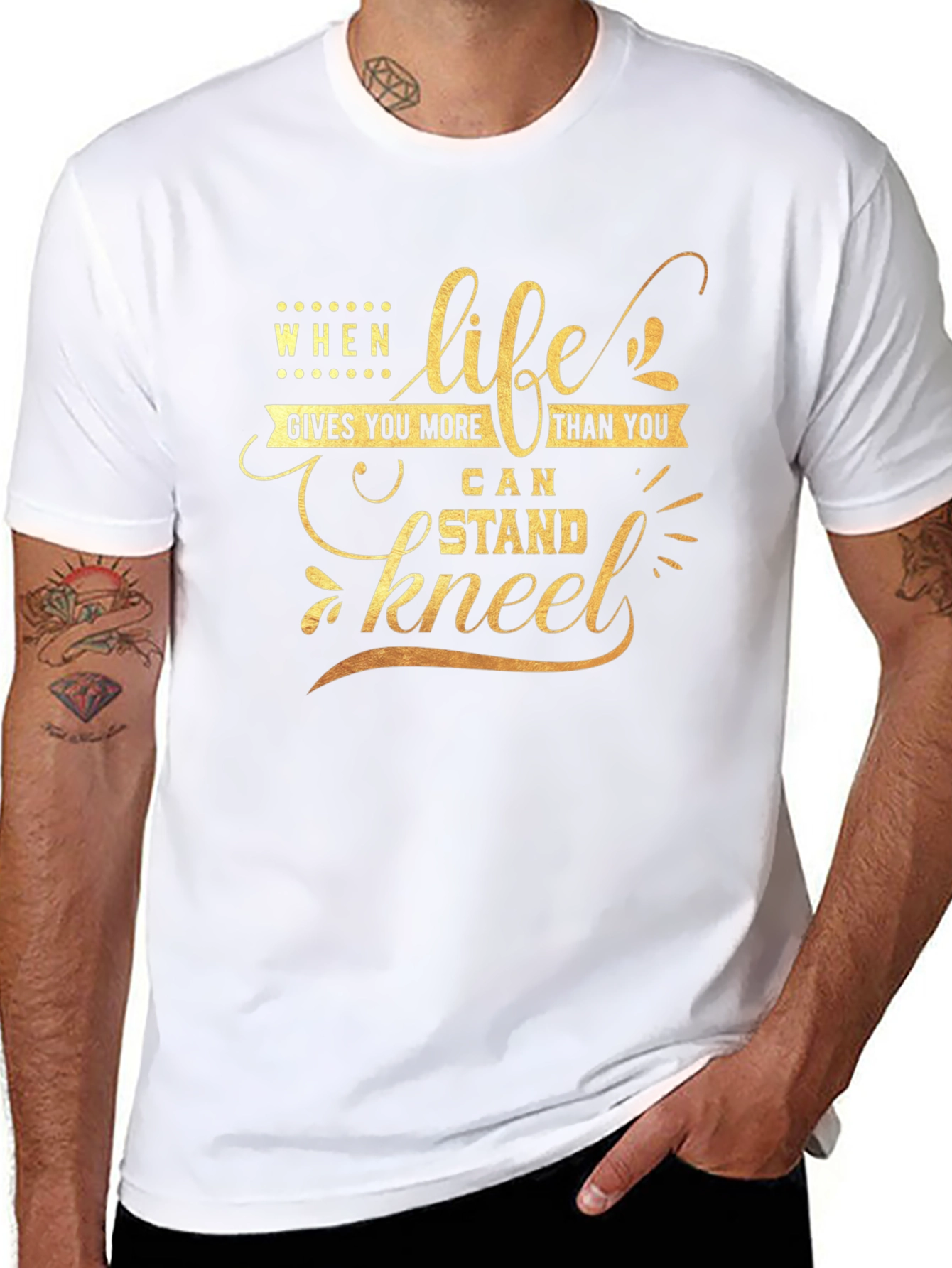 Life Gives You More Black Graphic Tee
