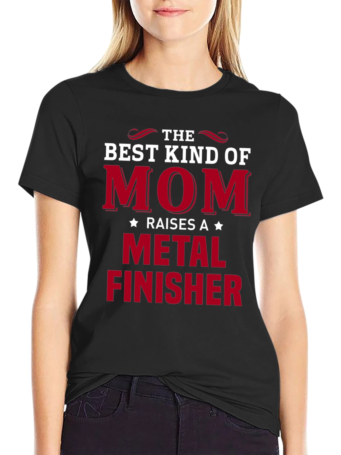 Best Kind of Mom Metal Finisher Graphic T-Shirt