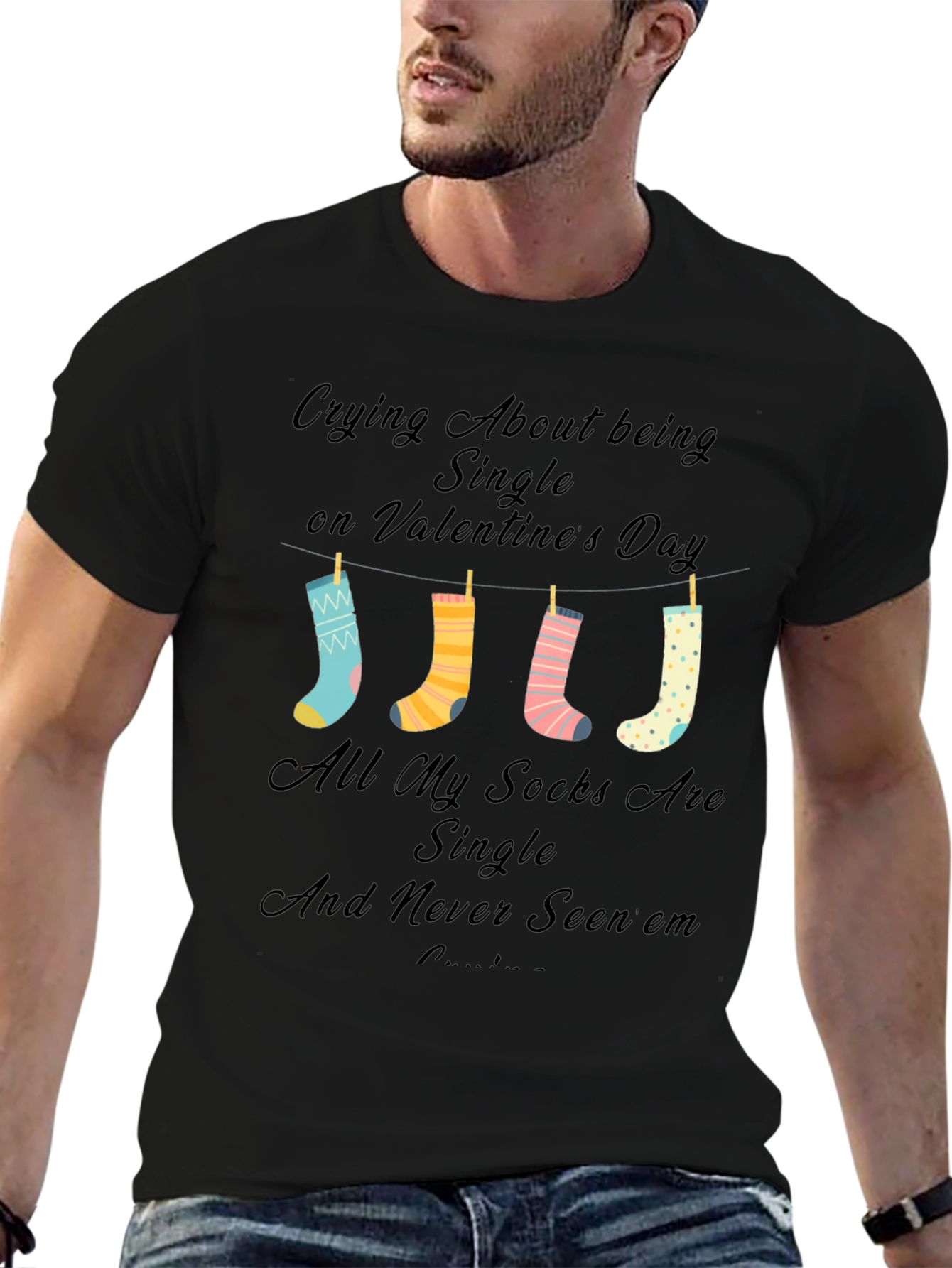 Single Valentines Day Socks T-Shirt