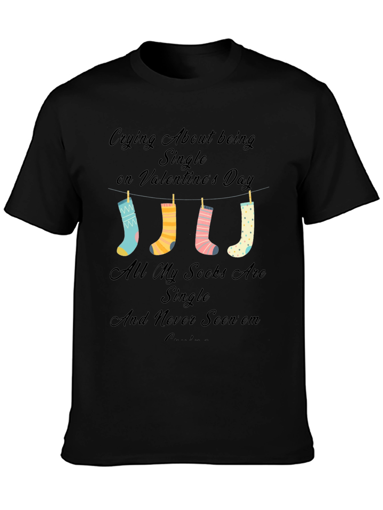Single Valentines Day Socks T-Shirt