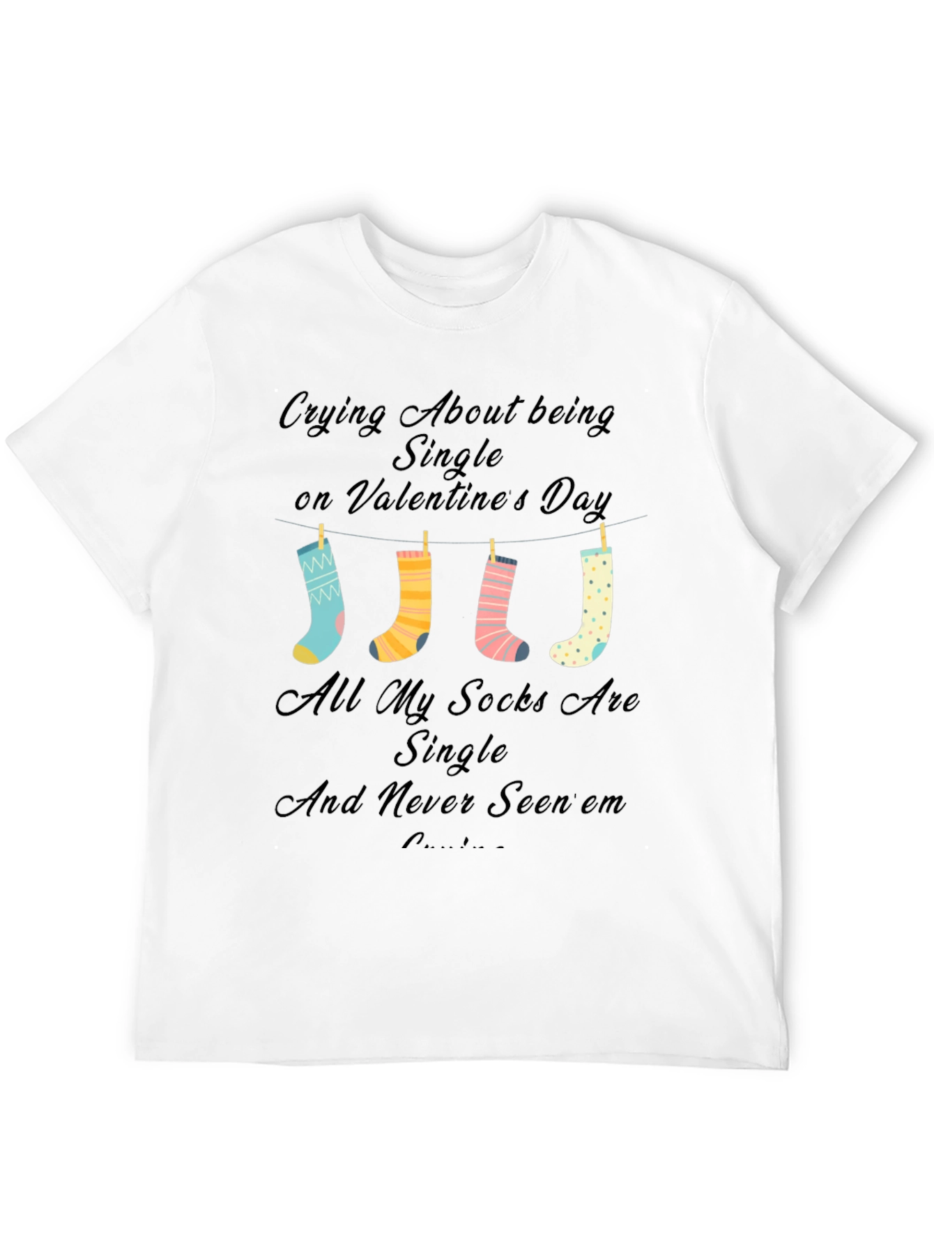 Single Valentines Day Socks T-Shirt