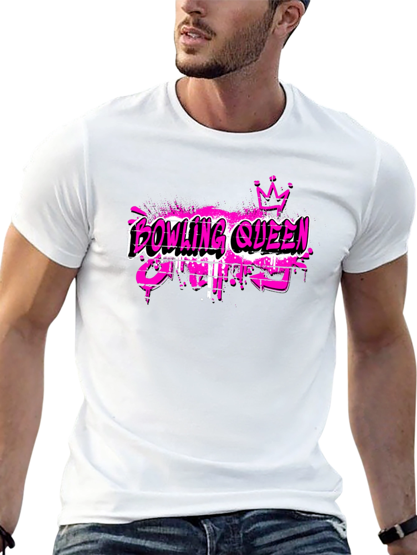 Bowling Queen Black T-Shirt