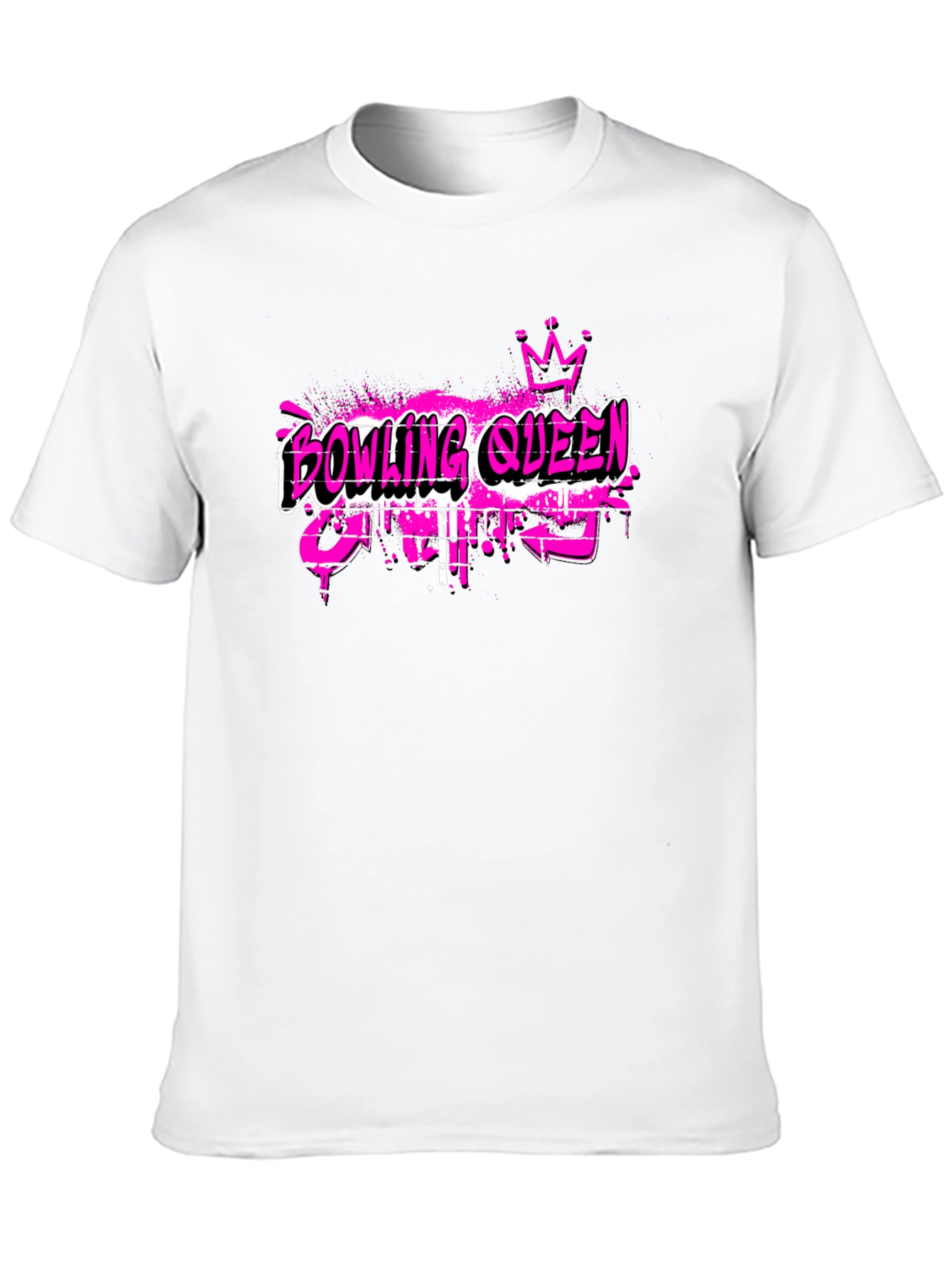 Bowling Queen Black T-Shirt
