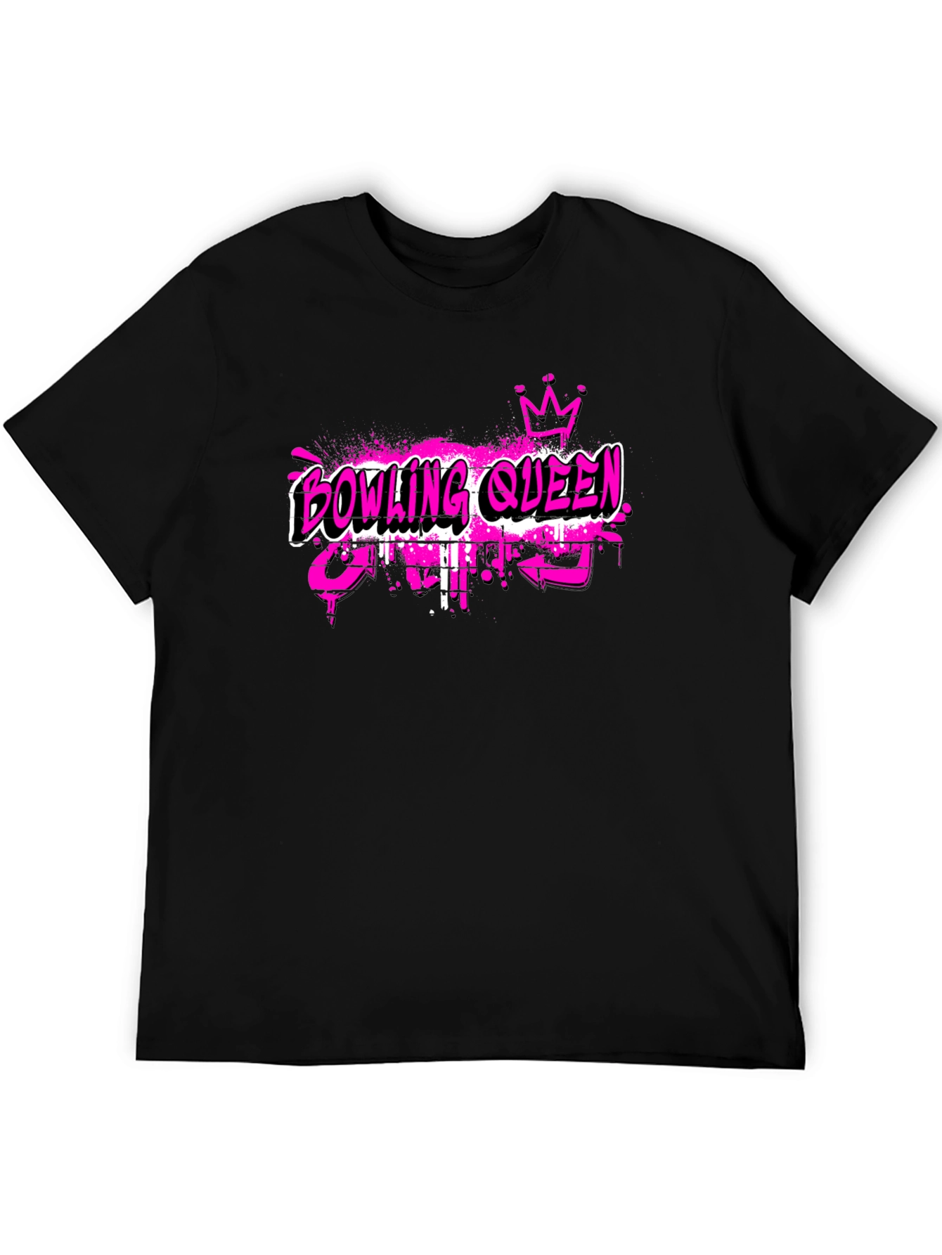 Bowling Queen Black T-Shirt